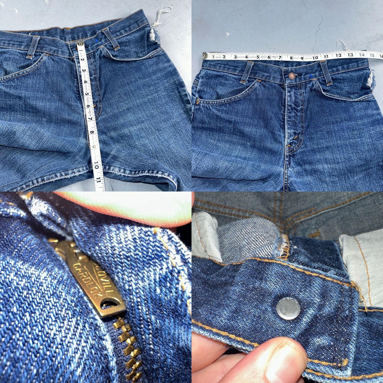 Levi's VINTAGE Levi's 746 70s USA Orange Tab Bootcut Flare Jeans 29x26 Blue Bell Bottom Size US 29 - 8 Thumbnail