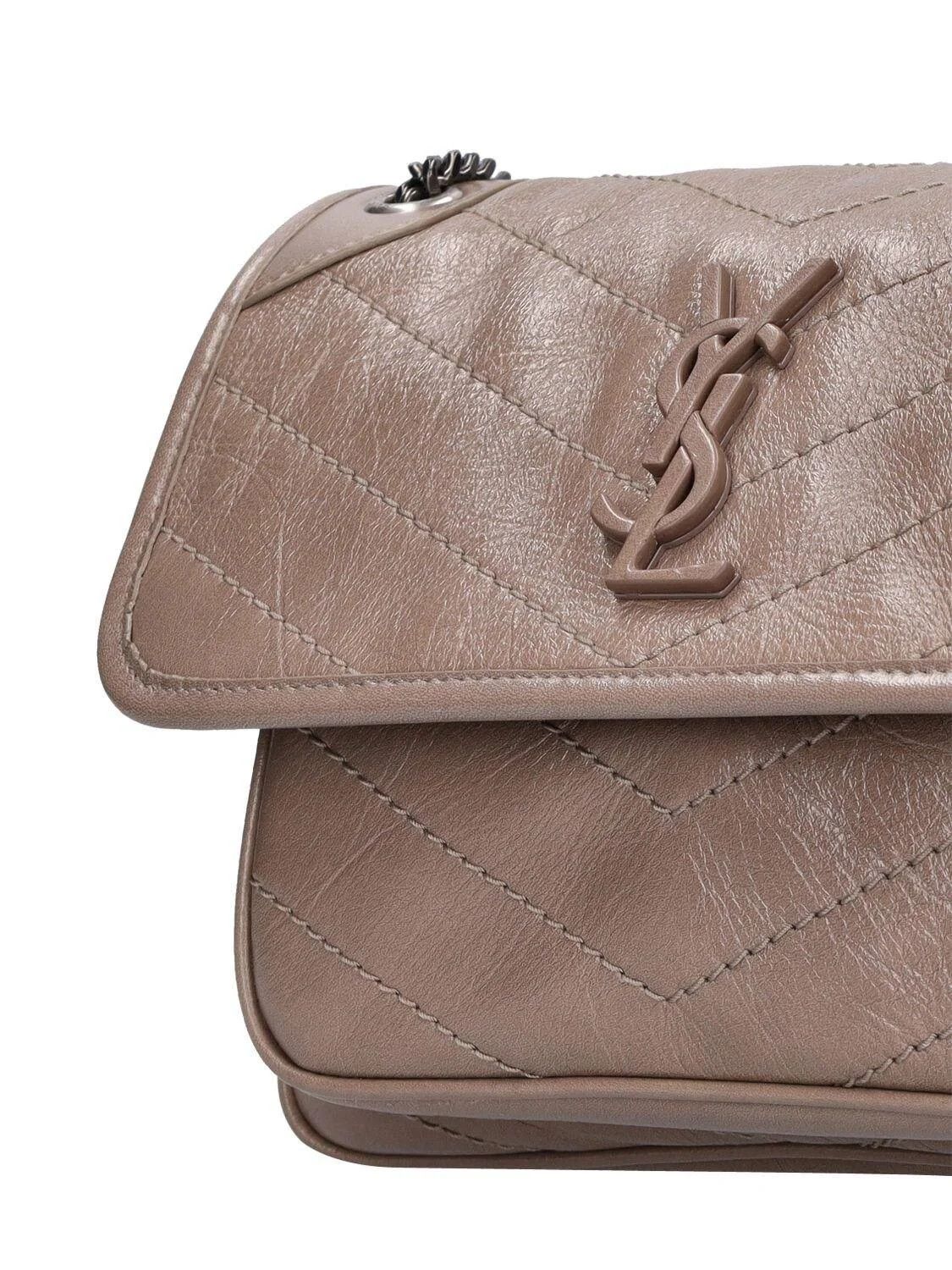 Saint Laurent Paris o1s1wg110924 Size: OS / Niki Baby Vintage Leather Bag Beige Size ONE SIZE - 4 Thumbnail