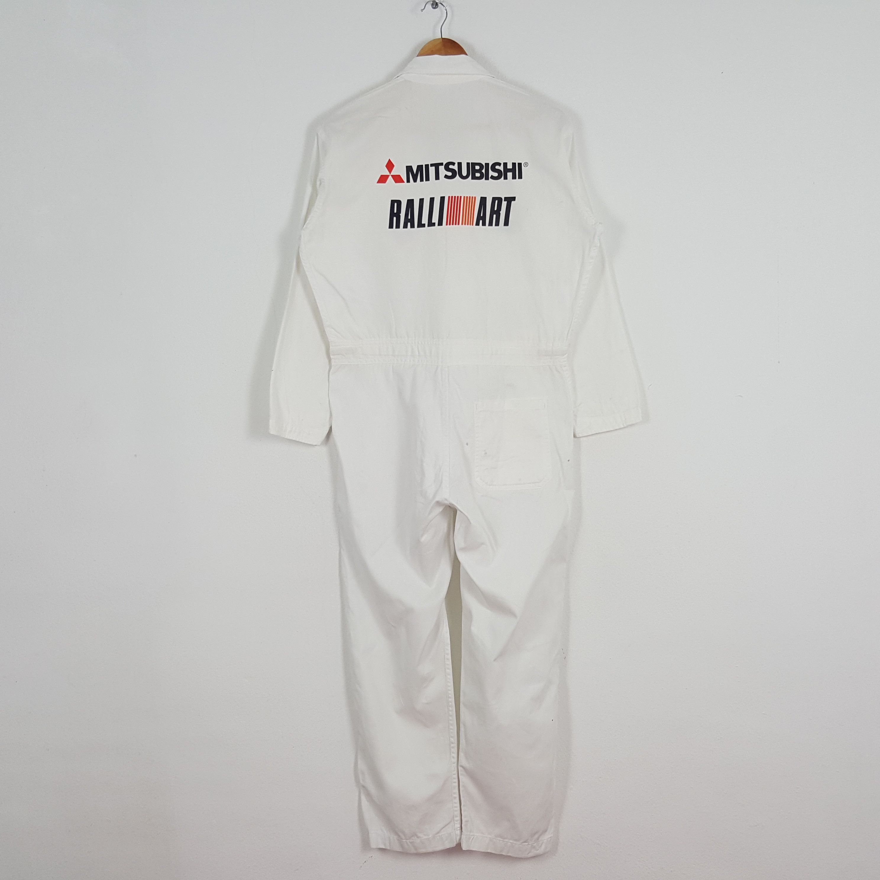Japanese Brand × Vintage Vintage Mitsubishi Ralli Art Japanese Racing Coverall Jacket Size US M / EU 48-50 / 2 - 1 Thumbnail