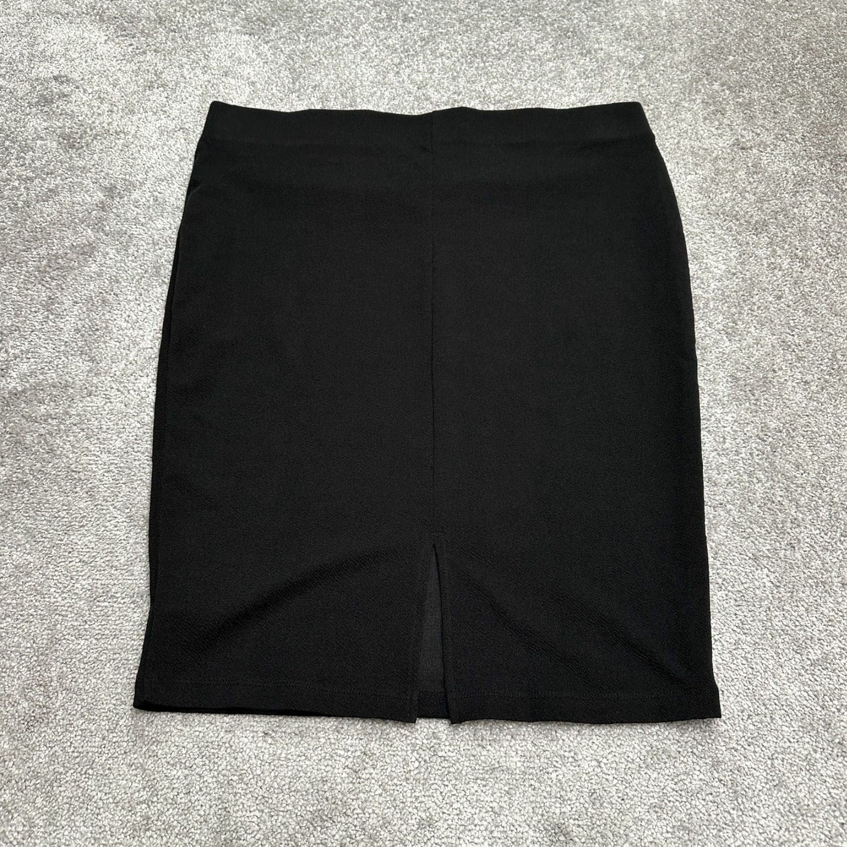 Vintage Laura Cruz Pencil Skirt Womens 1X Black Knee Length Pull On Stretch Casual Size 40" / US 18 - 2 Thumbnail