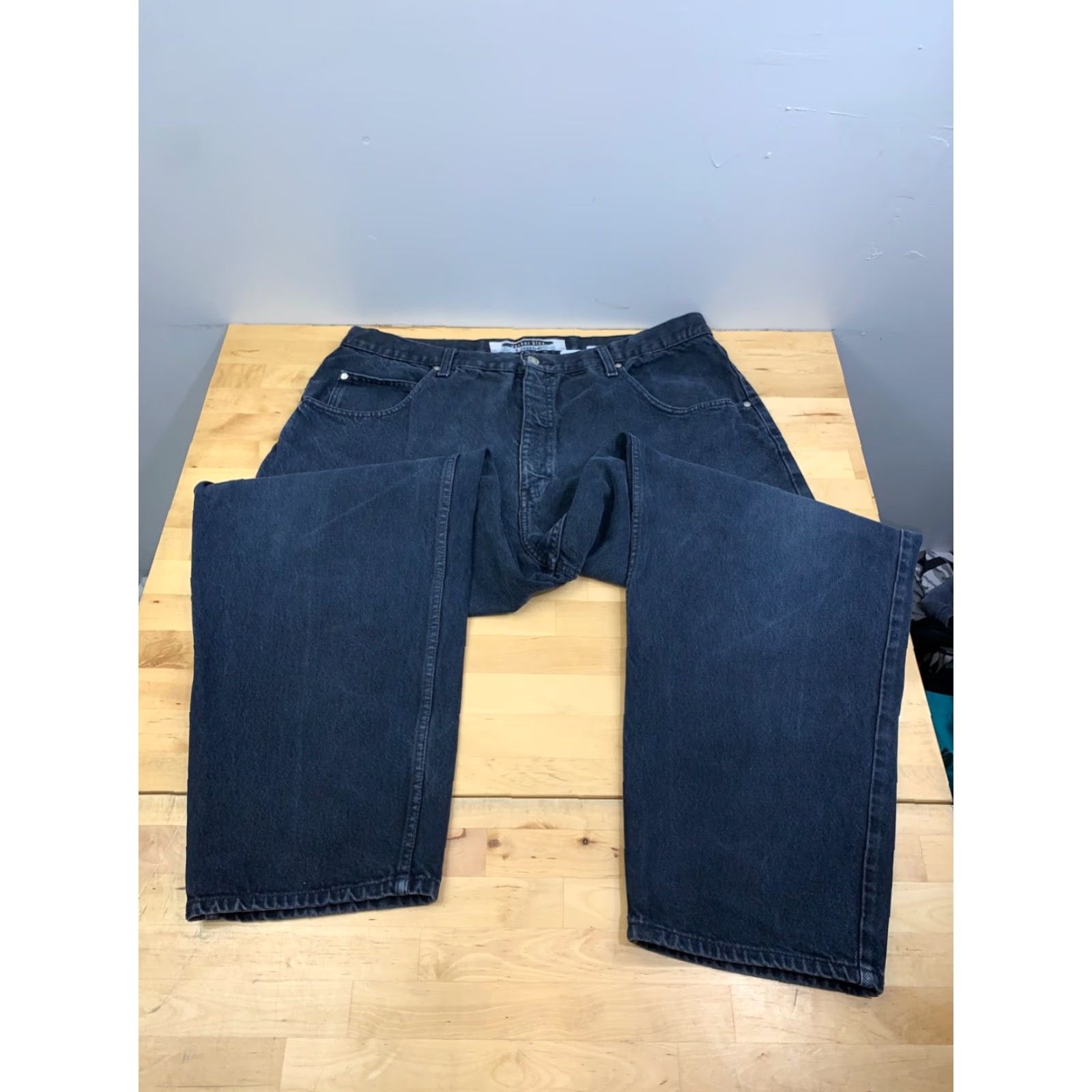 Anchor Blue VINTAGE Anchor Blue Jeans Denim 40x30 Dark Blue Y2K Grunge 12616 Size US 40 / EU 56 - 5 Thumbnail