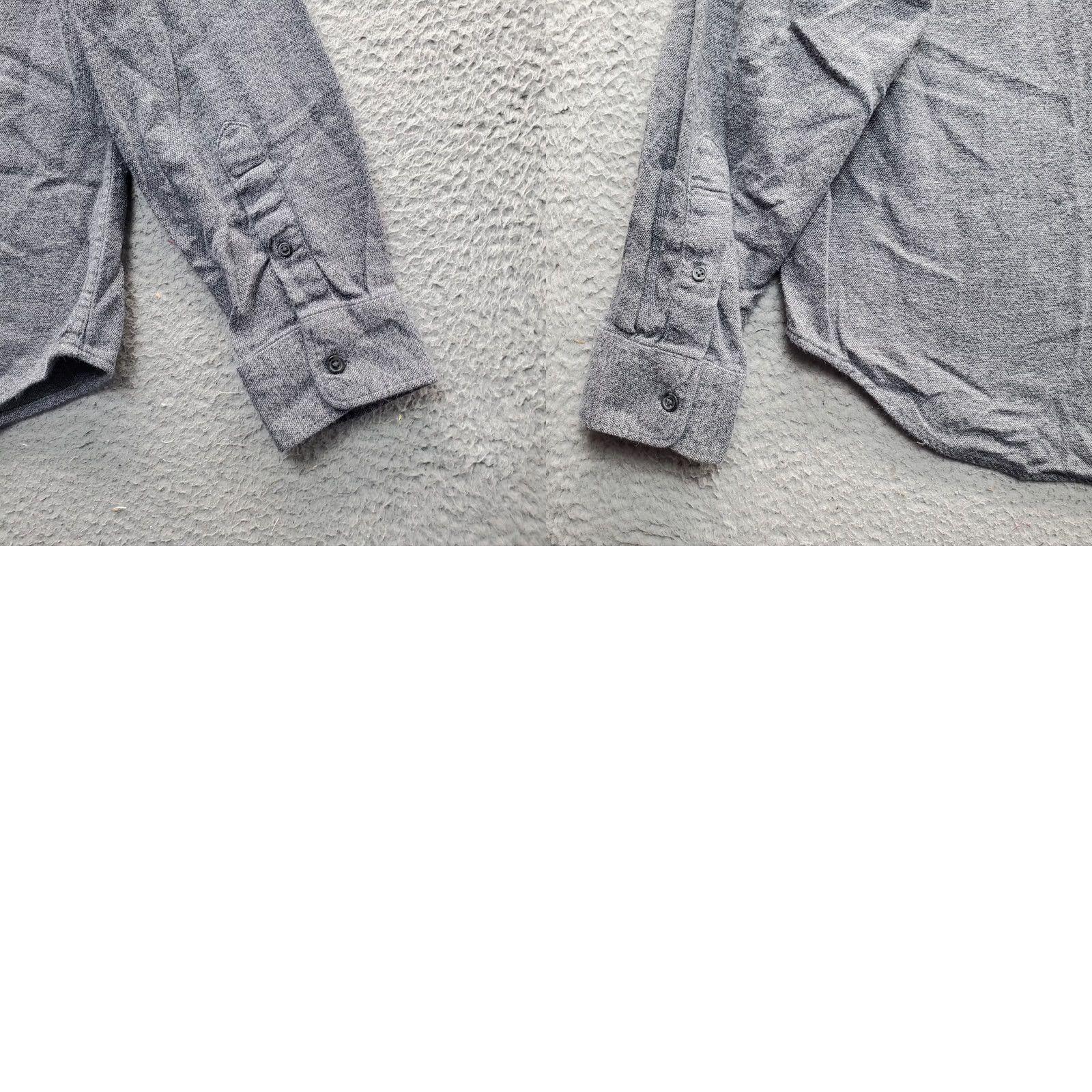 Old Navy Old Navy Coupe Standard Shirt: Men XL Gray Button-Up, Long Sleeve, Regular Fit Size US XL / EU 56 / 4 - 8 Thumbnail