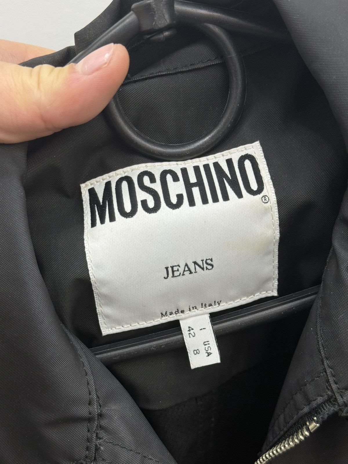 Moschino Vintage 90s Moschino Jeans Nylon Jacket Size M / US 6-8 / IT 42-44 - 3 Thumbnail