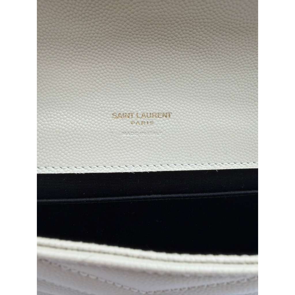 Saint Laurent Paris CC31 Size: OS / YSL Envelope wristlet in Grey Size ONE SIZE - 8 Thumbnail
