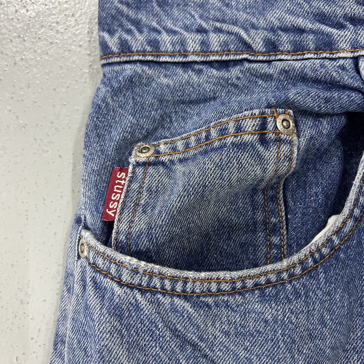 Stussy × Vintage Vintage Stussy Distressed Jeans Made in Usa Size US 34 / EU 50 - 9 Thumbnail