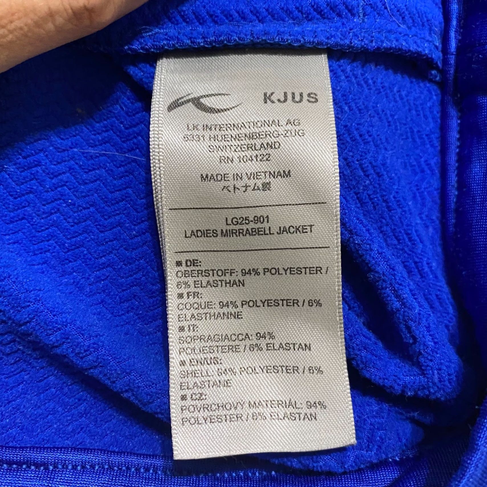 KJUS Kjus Womens Sweatshirt Jacket Blue Full Zip Long Sleeve Golf Pockets M Size M / US 6-8 / IT 42-44 - 4 Thumbnail