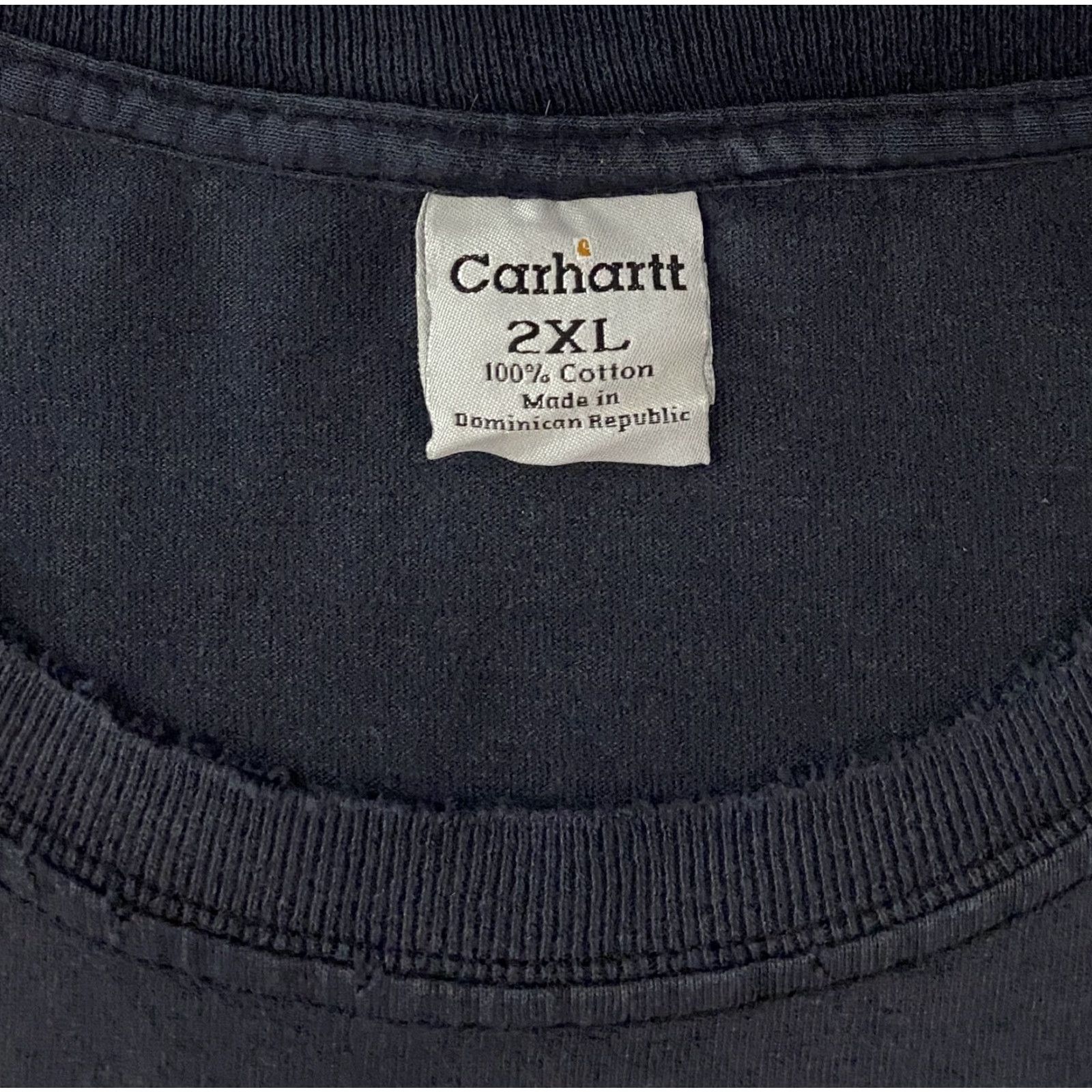 Carhartt VINTAGE Carhartt Shirt Mens 2XL Black Long Sleeve Pocket Workwear Heavyweight Cotton Size US XXL / EU 58 / 5 - 5 Thumbnail