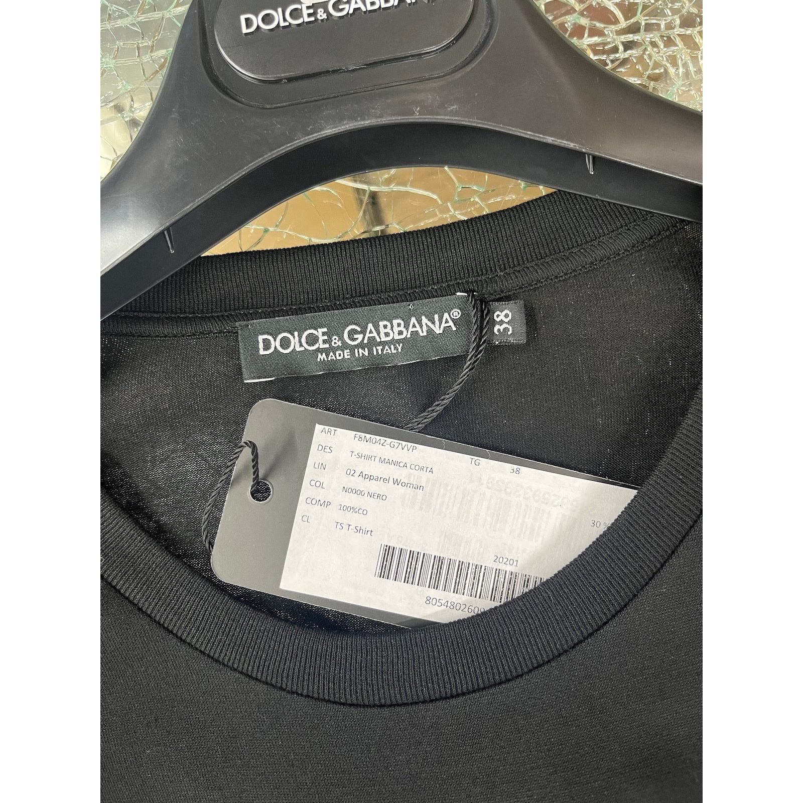 Dolce & Gabbana Dolce & Gabbana Black Tassel Trimmings Jersey T-Shirt IT 38 Size XS / US 0-2 / IT 36-38 - 10 Thumbnail