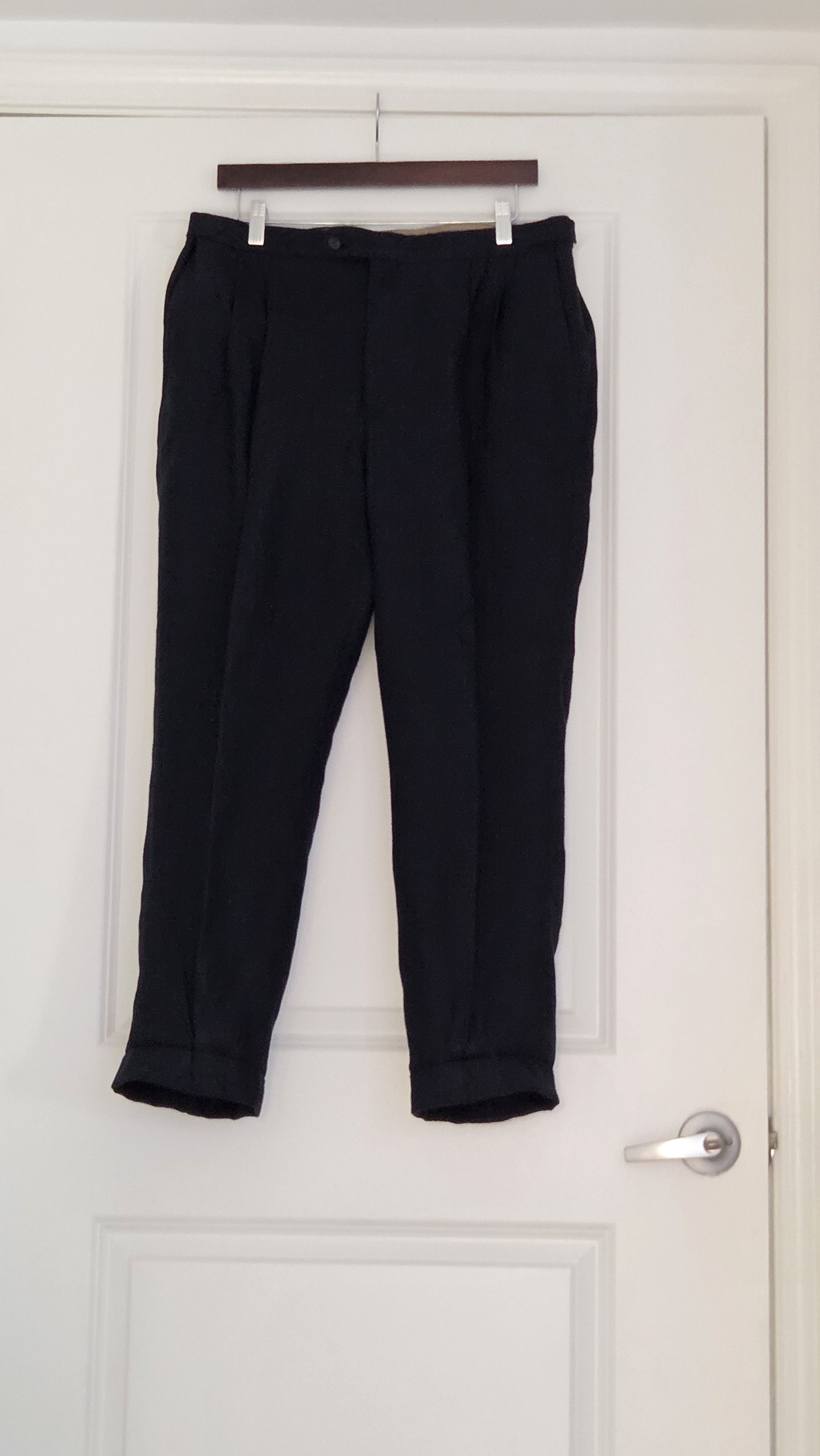 Other Benevento navy linen trousers Size US 36 / EU 52 - 4 Thumbnail