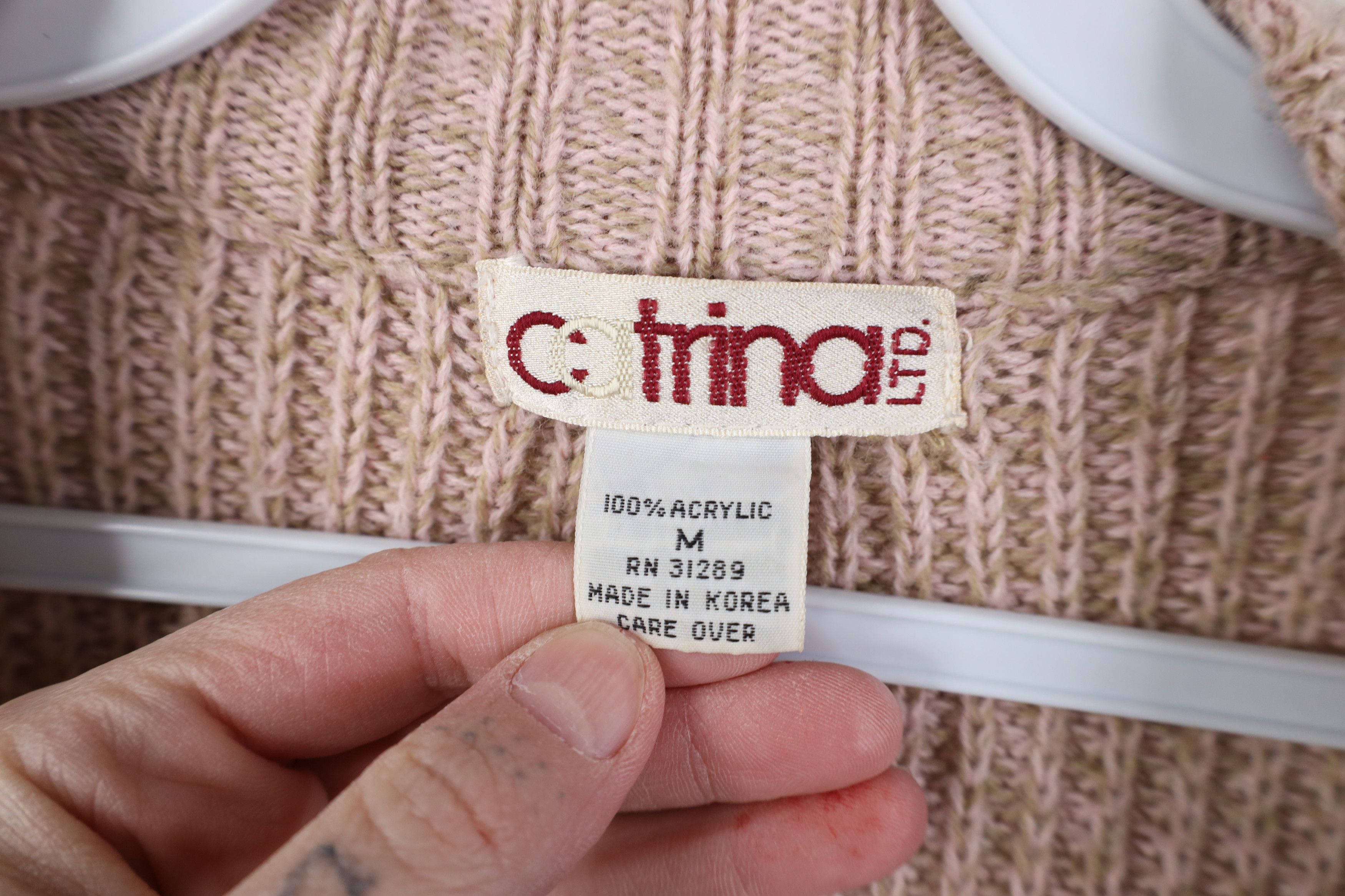 Vintage Vintage 90s Streetwear Baggy Ribbed Knit Cardigan Sweater Size M / US 6-8 / IT 42-44 - 8 Thumbnail