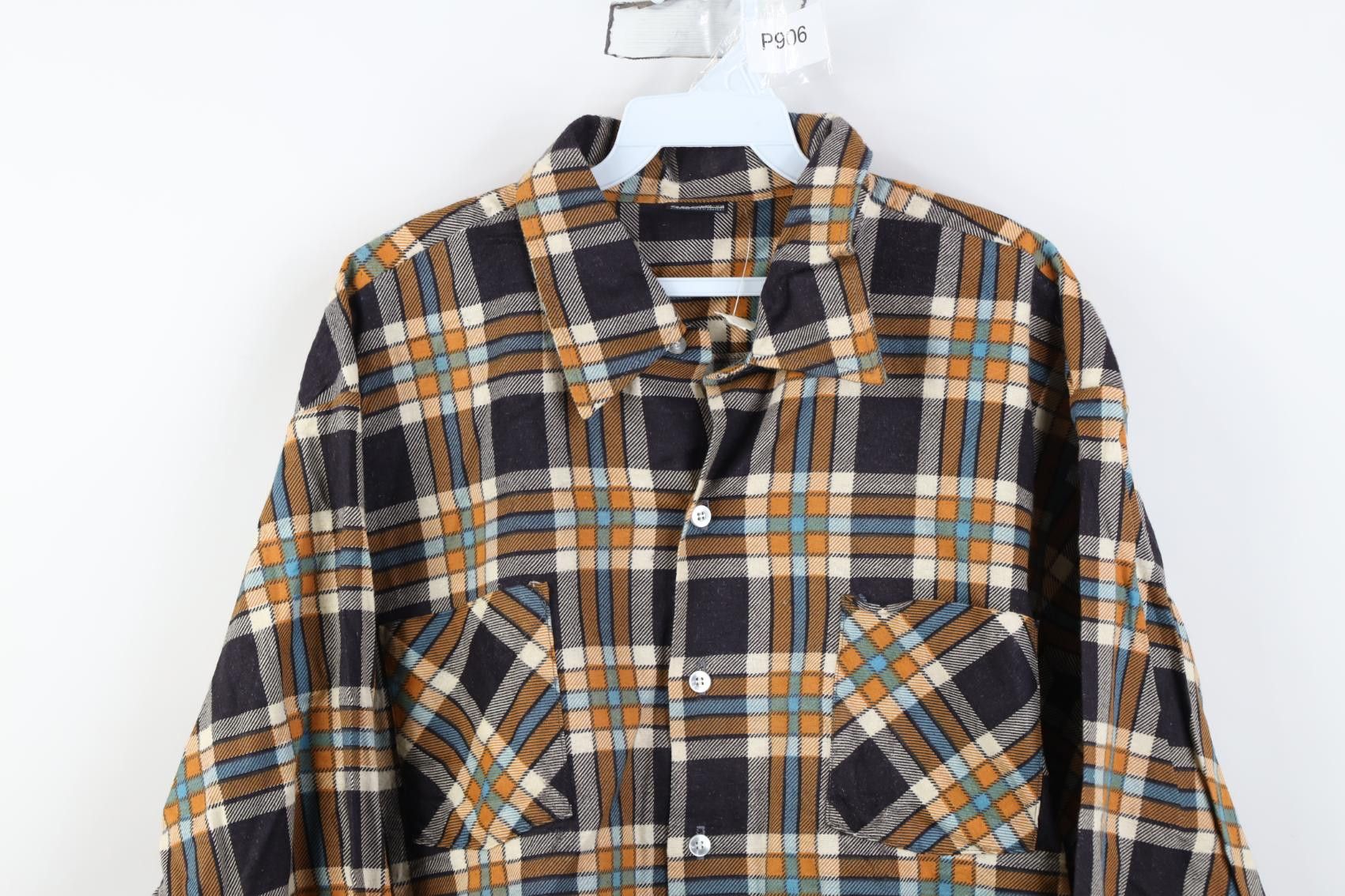 Vintage Deadstock Vintage 70s Streetwear Collared Button Shirt Plaid Size US XL / EU 56 / 4 - 2 Thumbnail