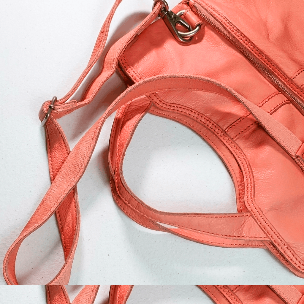 Fossil Fossil 13x11x1.5" Erin Crossbody Fold Over Handbag Coral Size ONE SIZE - 8 Thumbnail