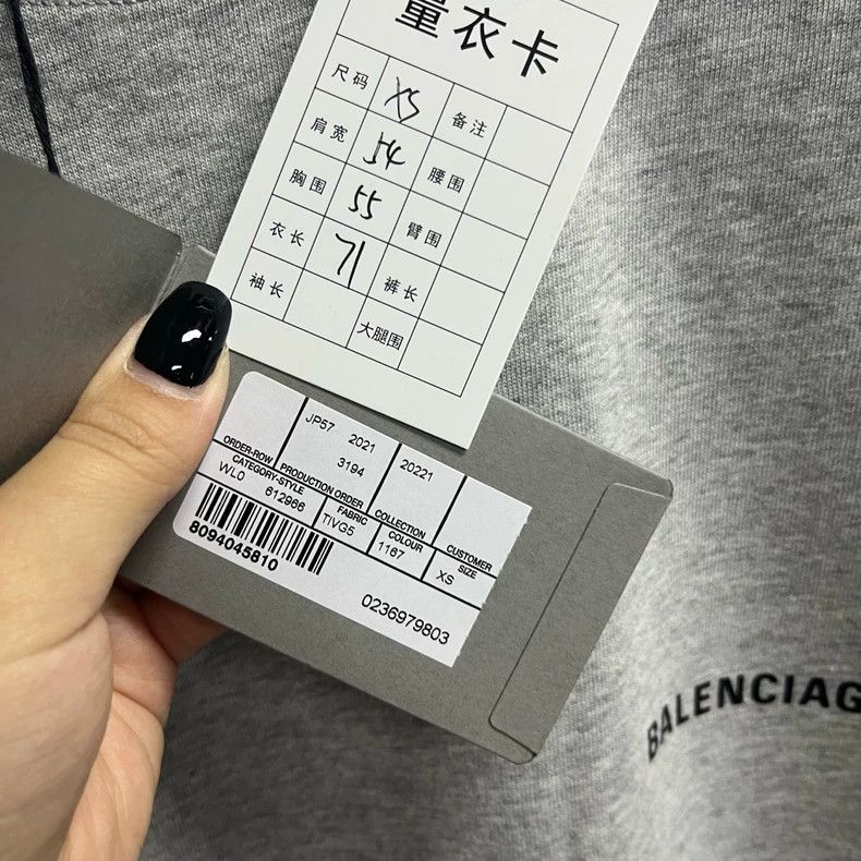 Balenciaga Balenciaga Grey logo printed vintage Jersey short sleeves 2 Size US XS / EU 42 / 0 - 3 Thumbnail