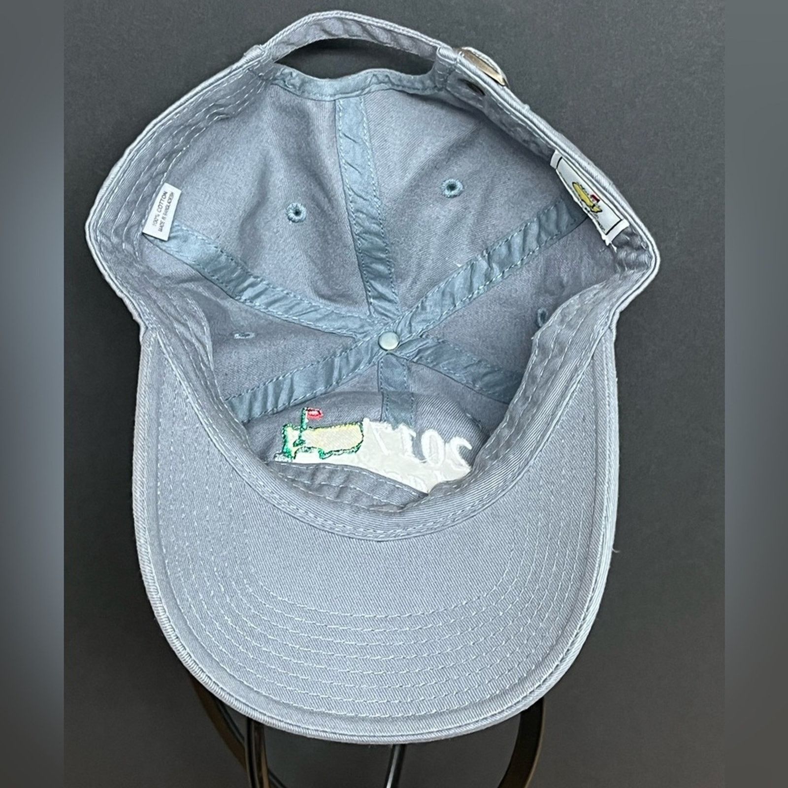 American Needle 2017 Masters Golf Hat Cap Gray American Needle Strapback Size ONE SIZE - 5 Thumbnail