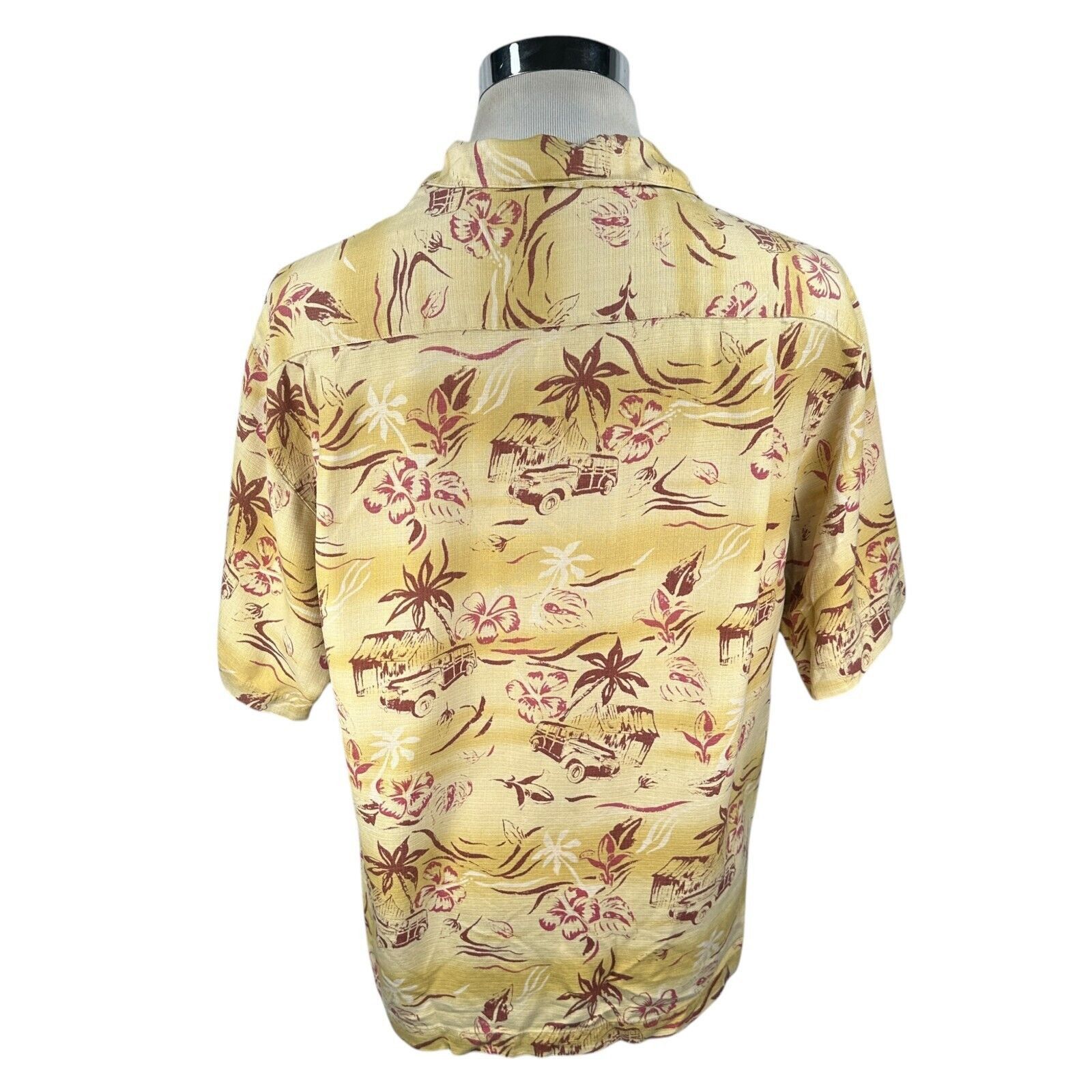 Tommy Bahama Tommy Bahama Hawaiian Shirt Mens Medium Beige Short Sleeve Size US M / EU 48-50 / 2 - 5 Thumbnail