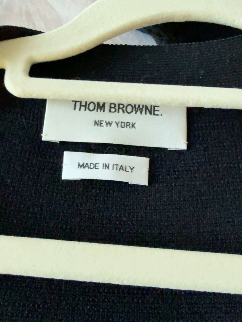 Thom Browne Thom browne Black wool cardigan jacket 2503-Nextarrow Size US XXS / EU 40 - 1 Thumbnail