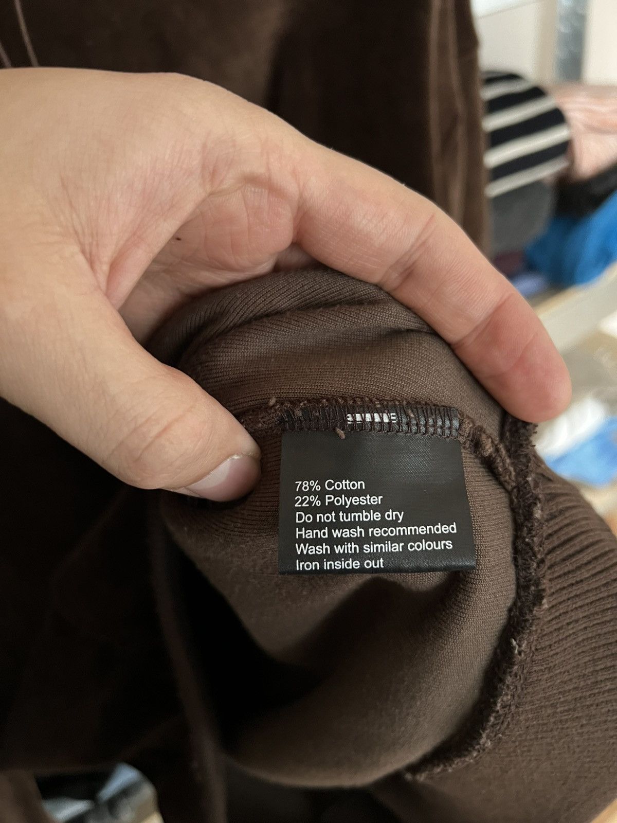Represent Clo. Represent Clothing Velour Velvet Hoodie Brown Basic Size M Size US M / EU 48-50 / 2 - 5 Thumbnail