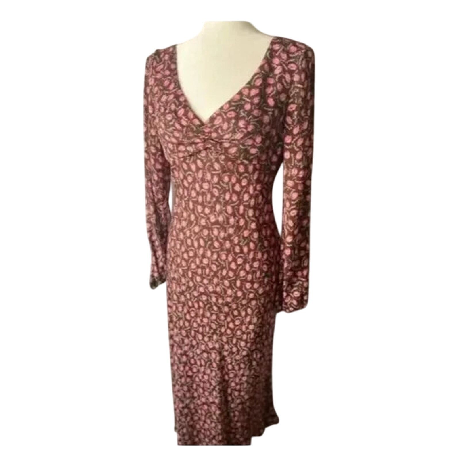 Diane von Furstenberg Vintage Diane Von Furstenberg 100% Silk Dress US 2 4 Pink Size S / US 4 / IT 40 - 1 Thumbnail