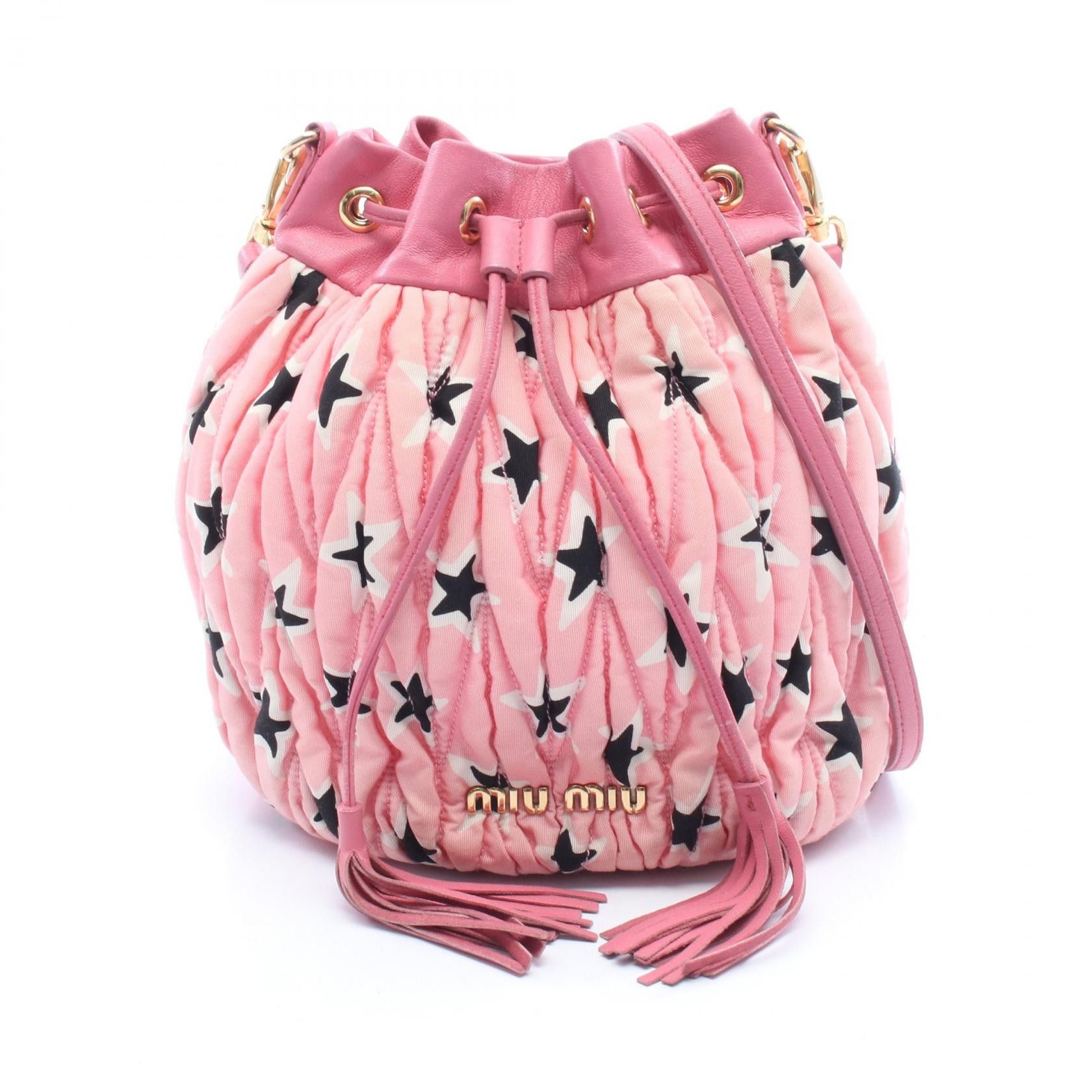 Miu Miu Miu Miu Miu Miu MATELASSE bucket bag Textile Shoulder Bag 5BE014 DUTY FREE for USA Size ONE SIZE - 1 Thumbnail