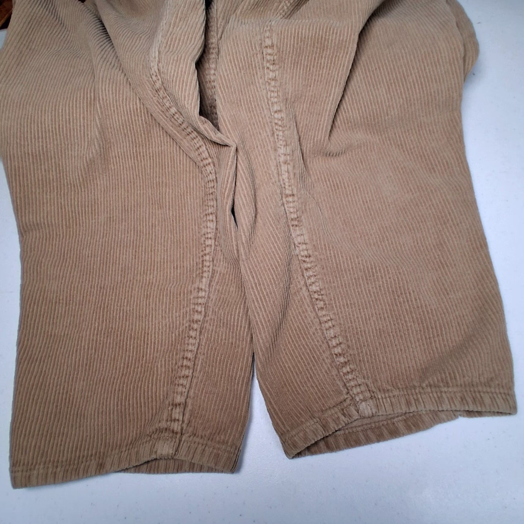 Route 66 VINTAGE Route 66 Corduroy Pants Women 14 Beige Wide Whale 1990s Retro 90s Corduroys Tapered Flat Front Casual Mens Womens Girls Size 36" / US 14 / IT 50 - 7 Thumbnail