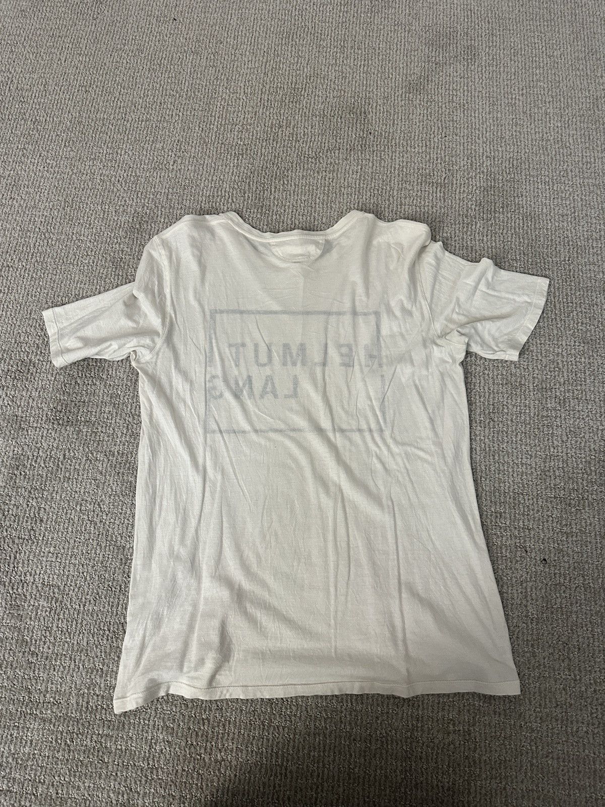 Helmut Lang Helmut Lang Cream Tee Size US M / EU 48-50 / 2 - 2 Thumbnail
