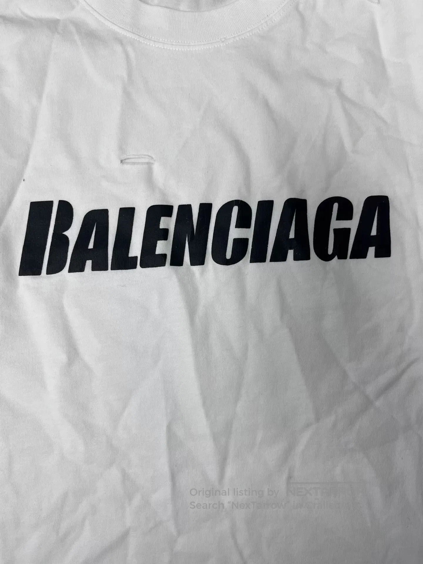 Balenciaga Balenciaga Destroyed Hole Short Sleeve T. Size US XS / EU 42 / 0 - 3 Thumbnail