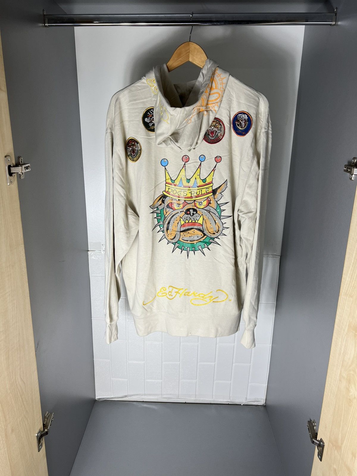 Ed Hardy VINTAGE ED HARDY BY CHRISTIAN AUDIGIER DESIGNER JAPANESE Y2K Size US XXL / EU 58 / 5 - 1 Thumbnail