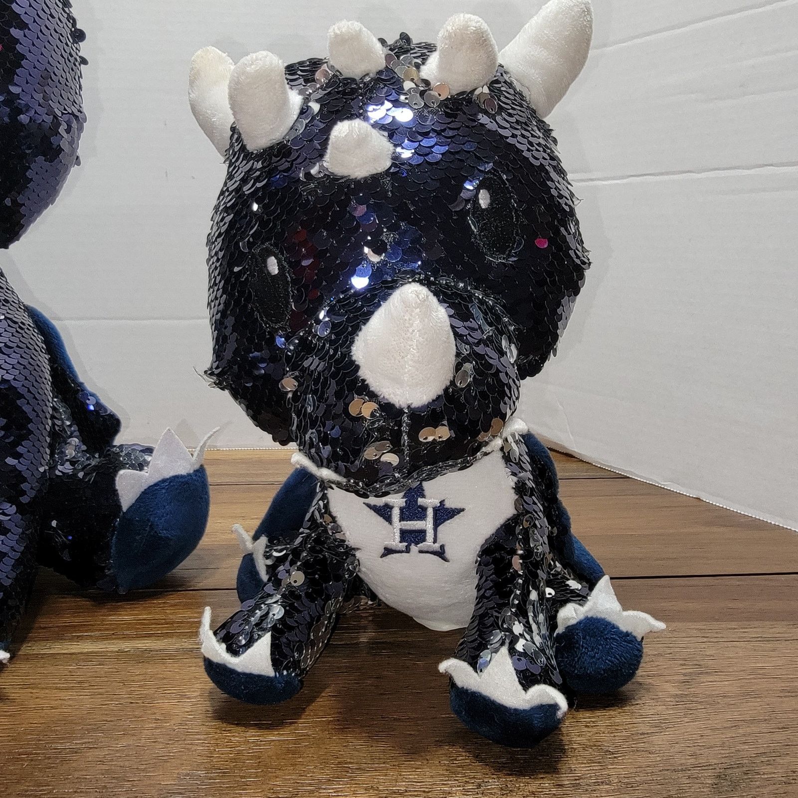 MLB Set 2 Hou Astros All Sequin 2-Color Dragon 15" & 10" Plush Size ONE SIZE - 10 Thumbnail