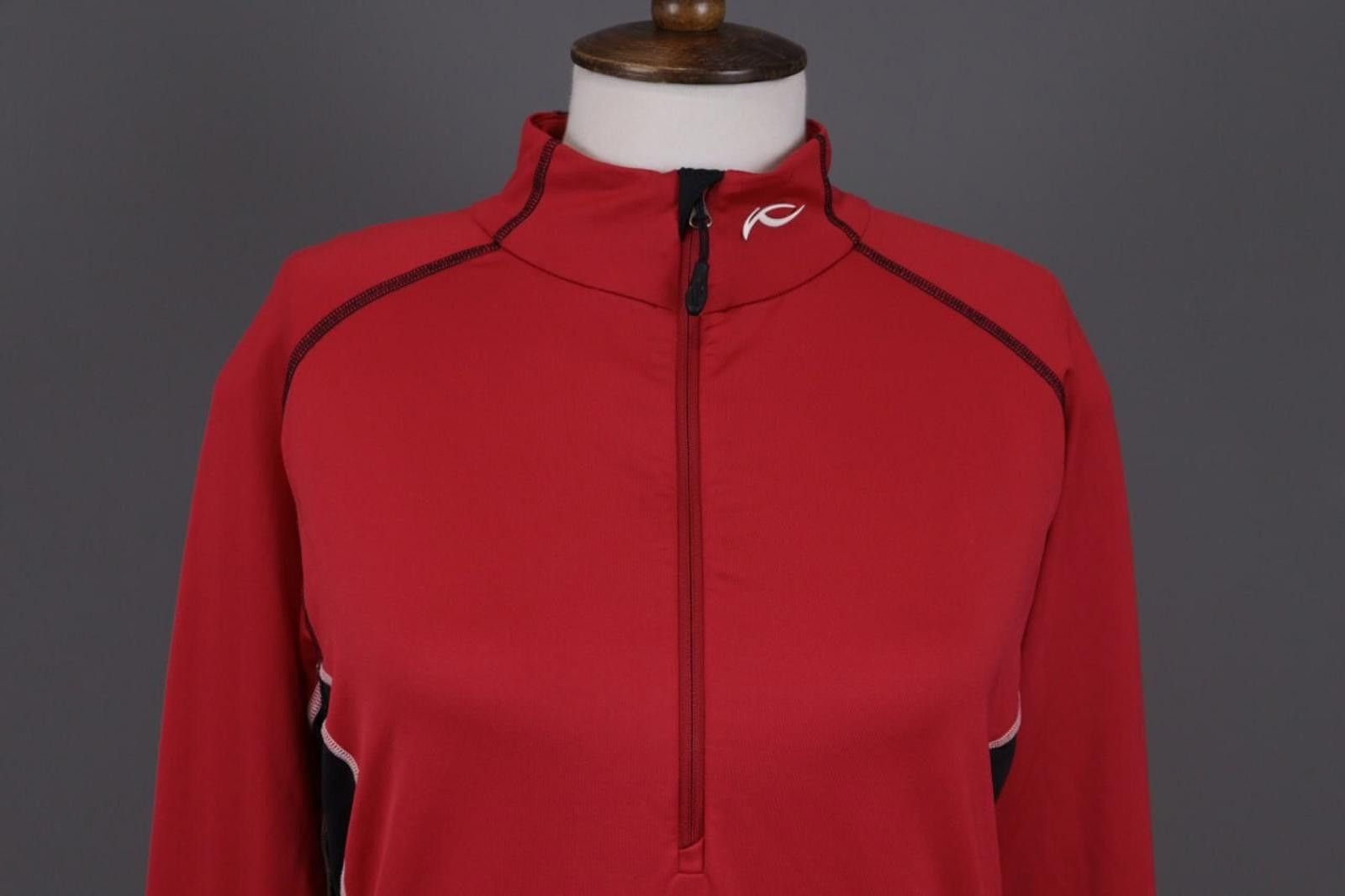 KJUS Mens Kjus Red High Neck 1/4 Zip Activewear Sweater Size 52 L Size US L / EU 52-54 / 3 - 4 Thumbnail
