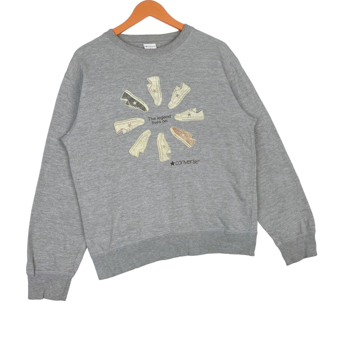 Converse Converse Sweatshirt Crewneck Grey Pullover Jumper Size US S / EU 44-46 / 1 - 4 Thumbnail