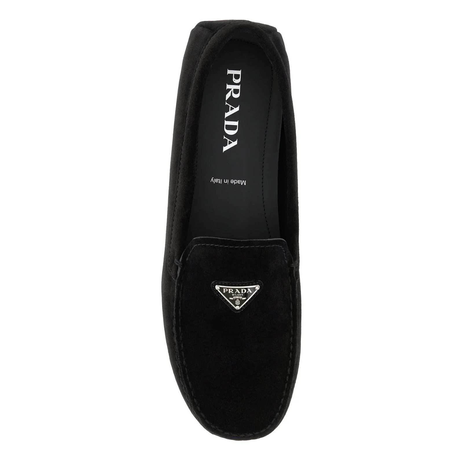 Prada PRADA Black Suede Loafers New And Authentic (Men's size:7;) Size US 7 / EU 40 - 4 Thumbnail
