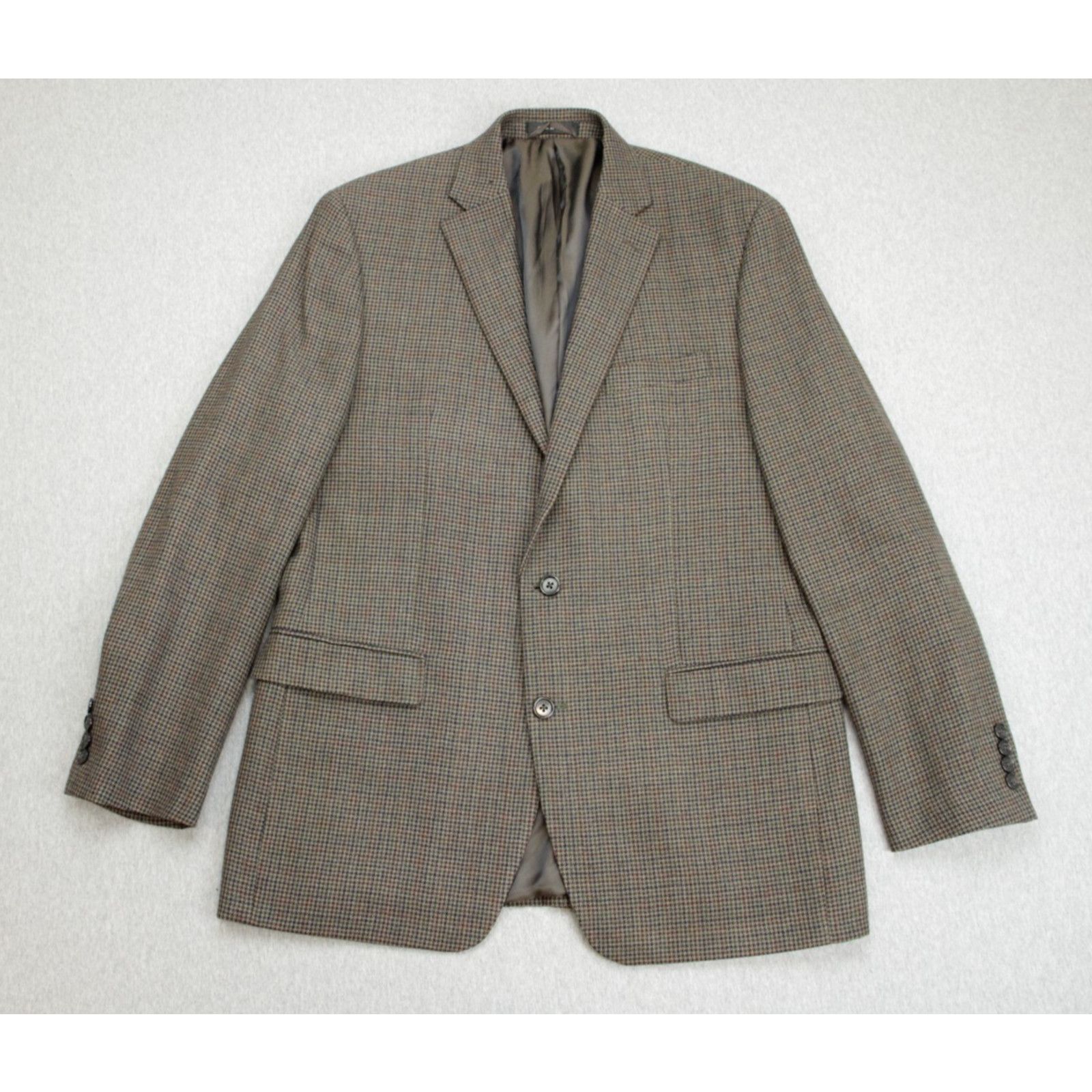 Lauren Ralph Lauren Lauren Ralph Lauren Blazer Mens 42L Houndstooth 100% Wool Size 42L - 3 Thumbnail