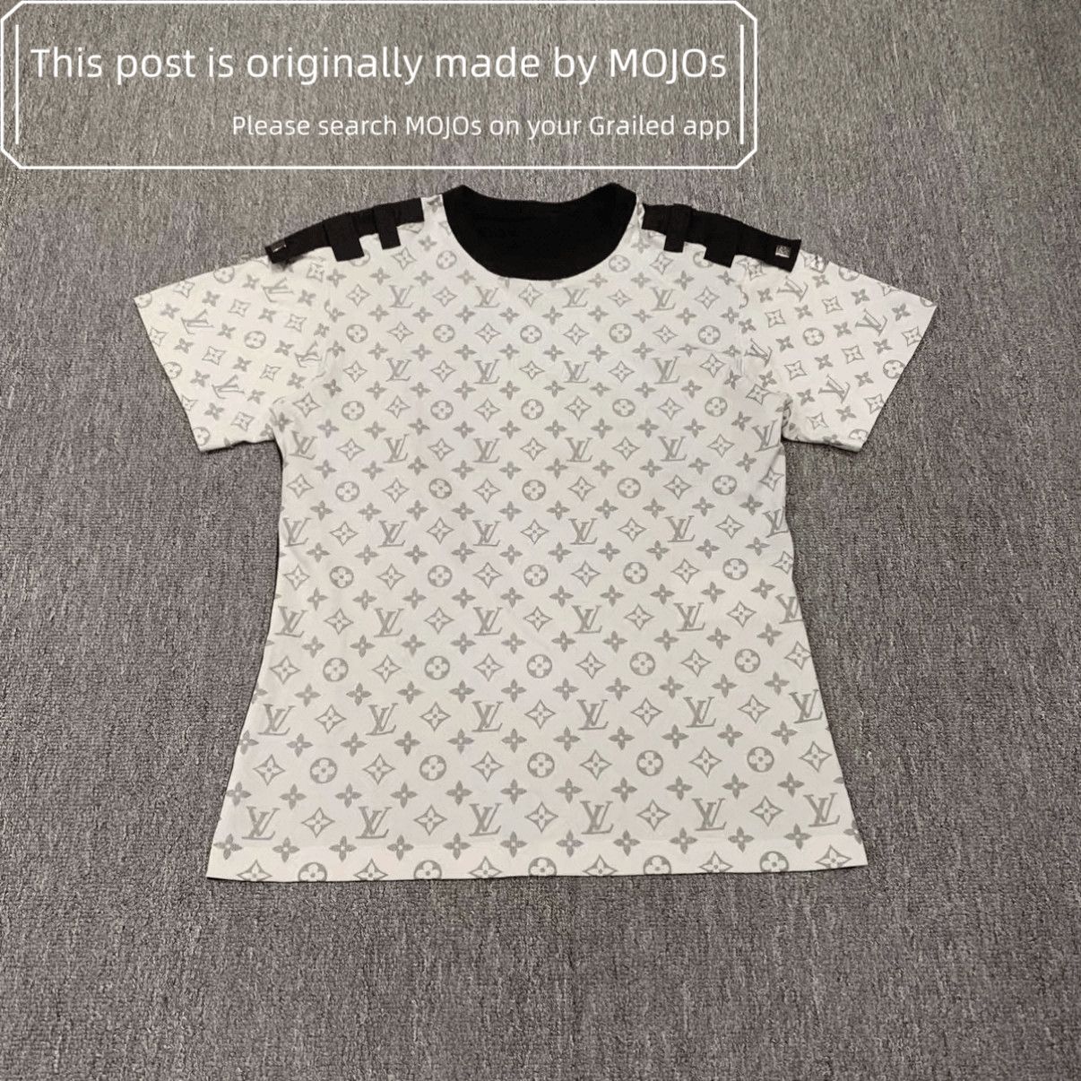Louis Vuitton Louis Vuitton Monogram Joint Shoulder Stripe Tee mojos1653 Size US S / EU 44-46 / 1 - 1 Thumbnail