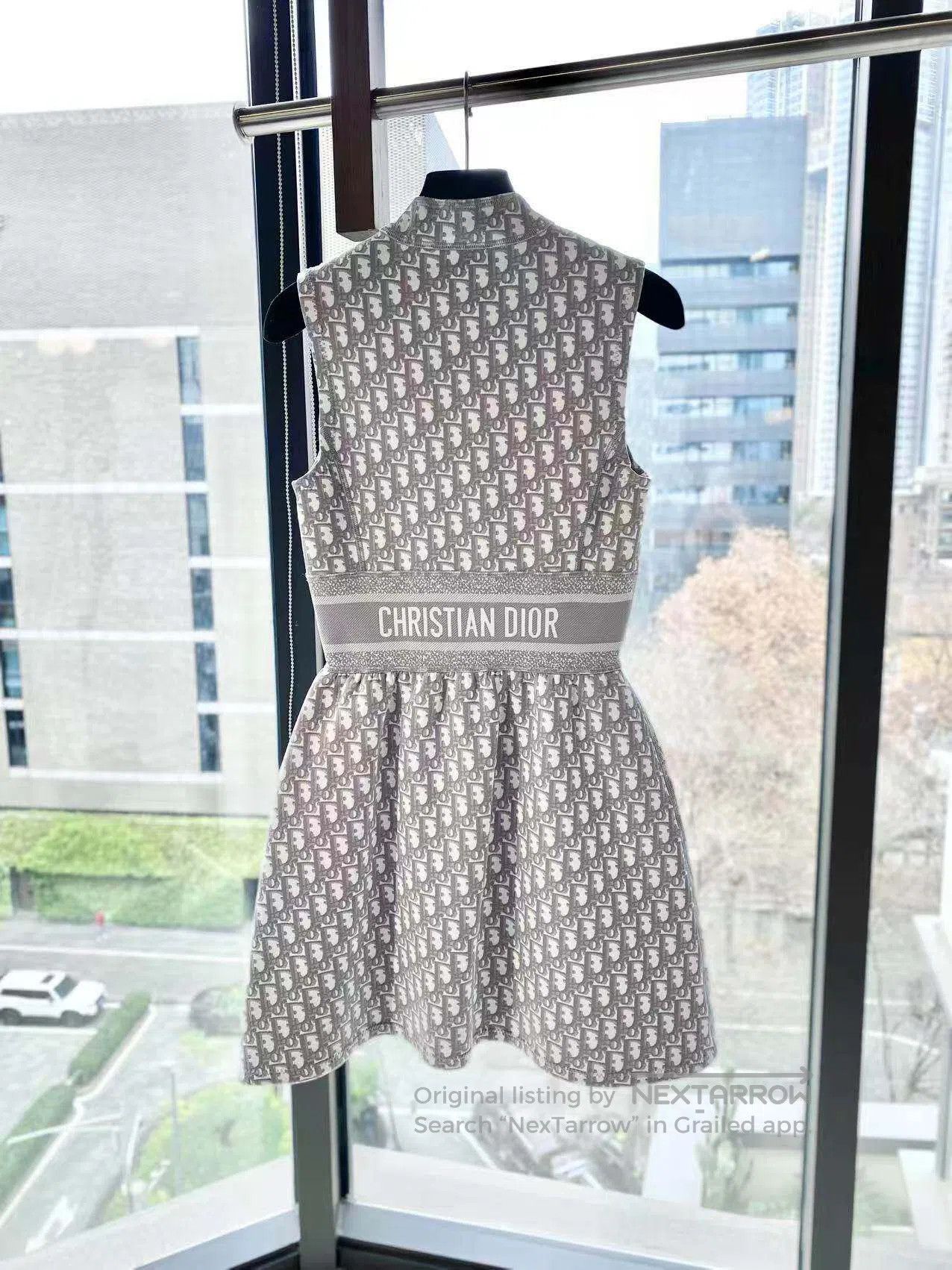 Dior Dior Presbyopia logo high-neck sleeveless waist dress| Size 4XL / US 24-26 - 3 Thumbnail