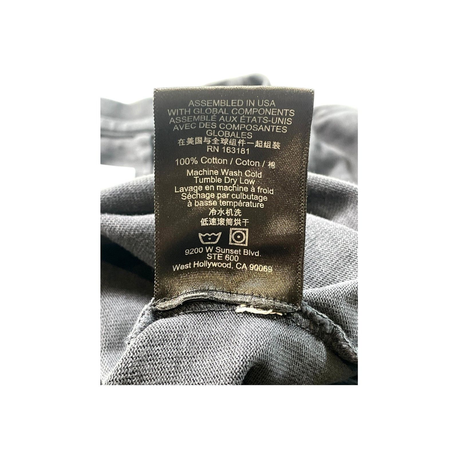 Rhude Rhude Heavy Long Sleeve Black Wash Tee Size US L / EU 52-54 / 3 - 5 Thumbnail