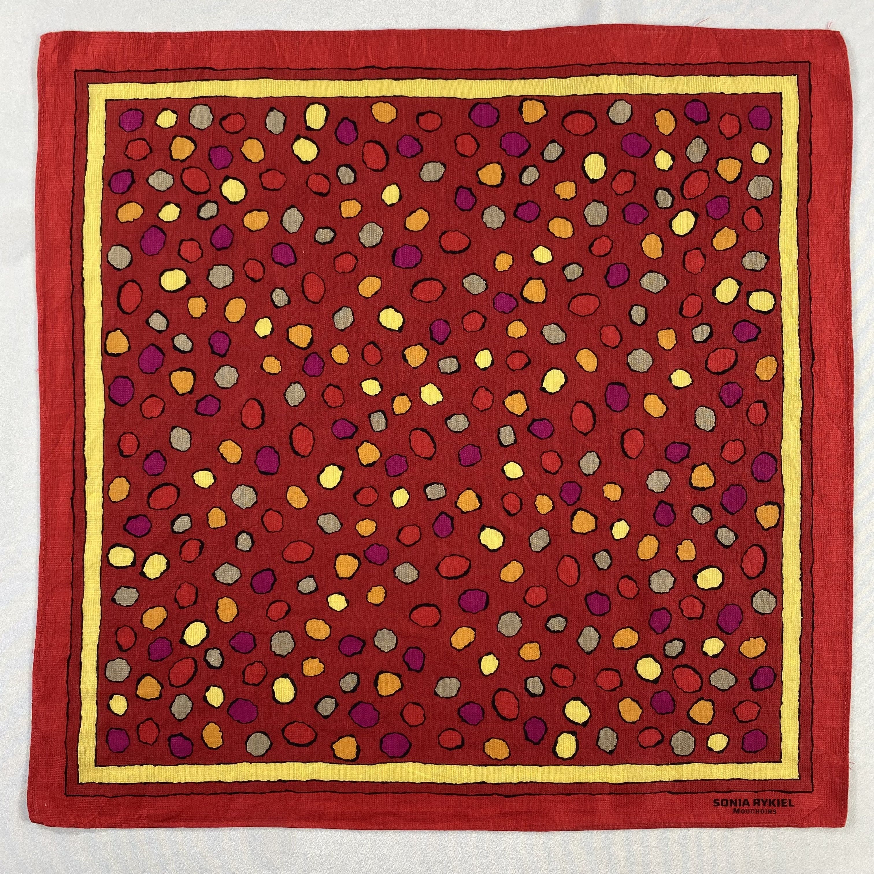 Vintage Sonia Rykiel Bandana/ Handkerchief / Neckerchief-P771 Size ONE SIZE - 1 Thumbnail