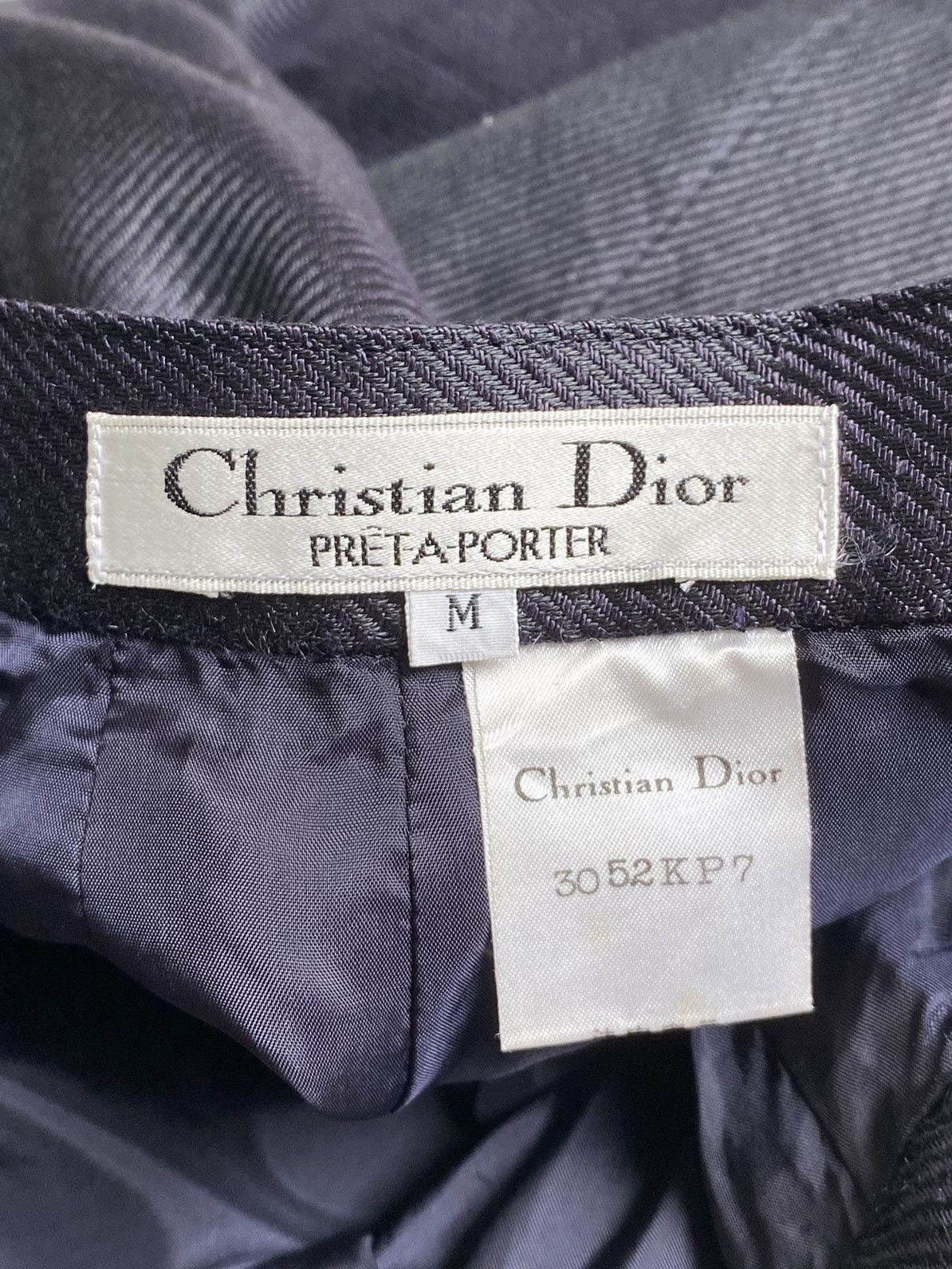 Christian Dior Monsieur Christian Dior pret a porter Navy Skirt Size 22" - 4 Thumbnail