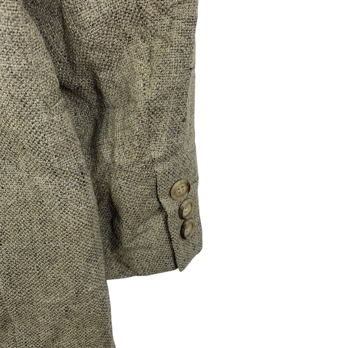 Adolfo Dominguez Vintage ADOLFO DOMINGUEZ Silk Linen Blazer Coat Peacoat Size 46L - 8 Thumbnail