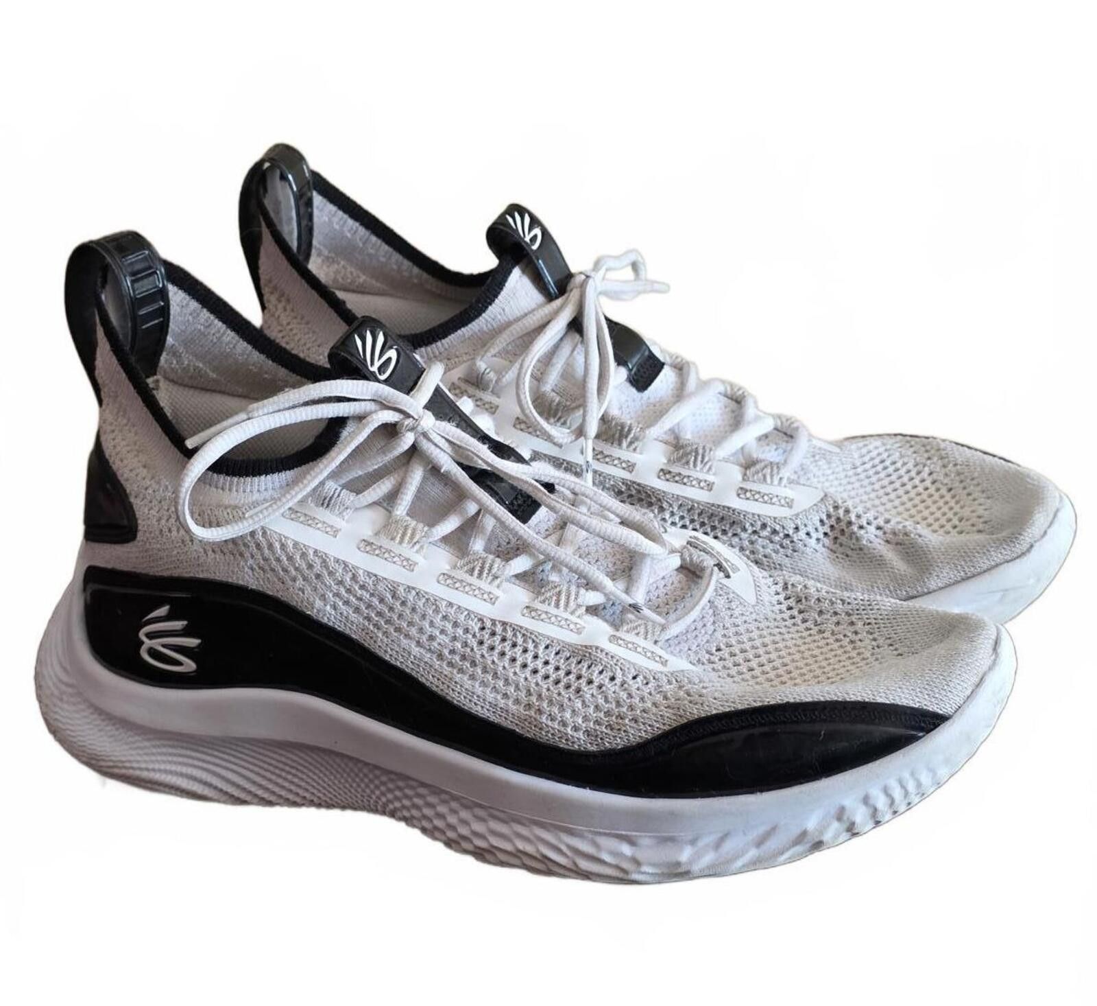 Under Armour Under Armour Men's White Black Athletic Sneakers Size 13 Size US 11 / EU 44 - 2 Thumbnail