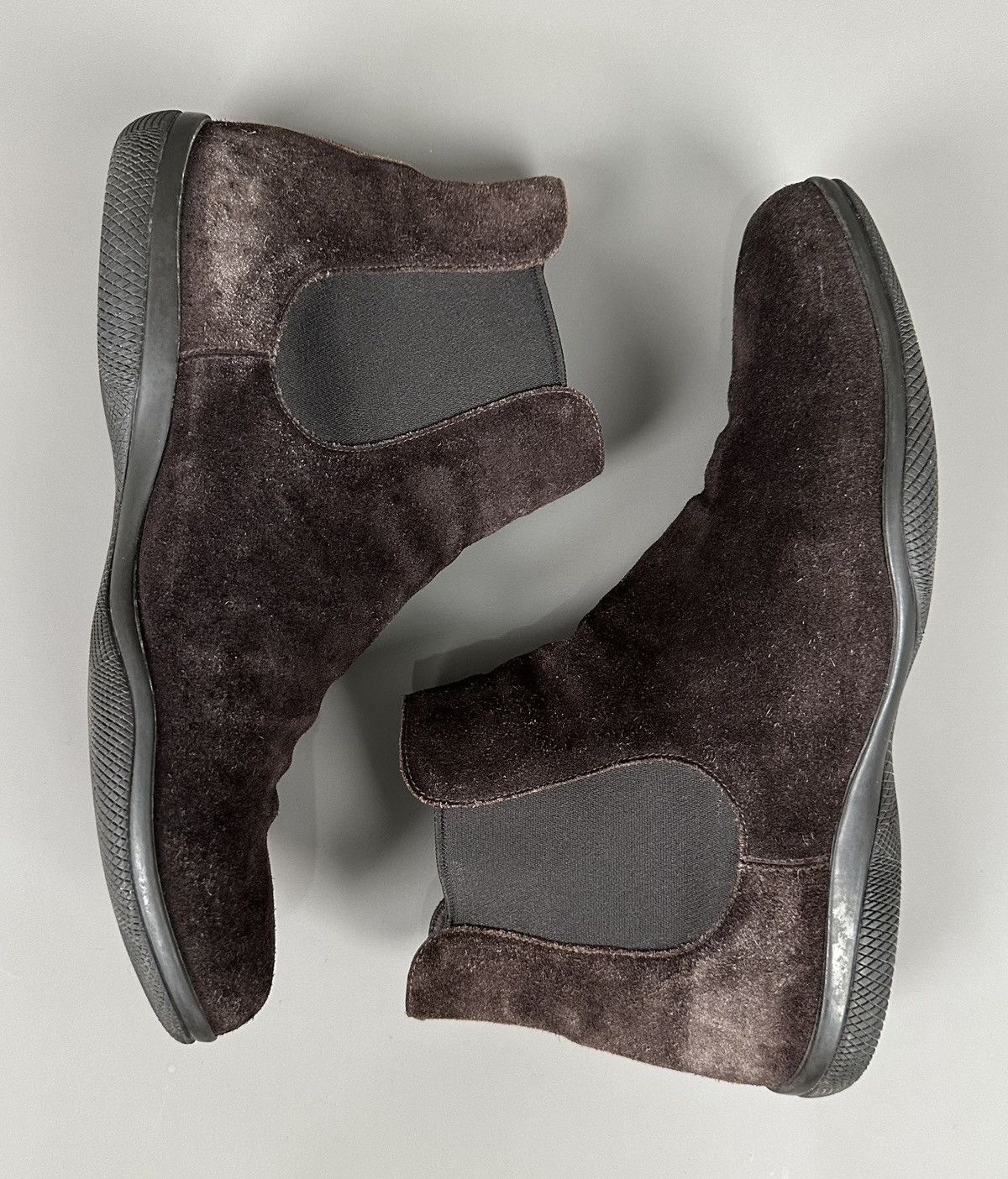 Prada Prada - Prada Sport - Suede Slip On Ankle Chelsea Boots Size US 10 / EU 43 - 5 Thumbnail