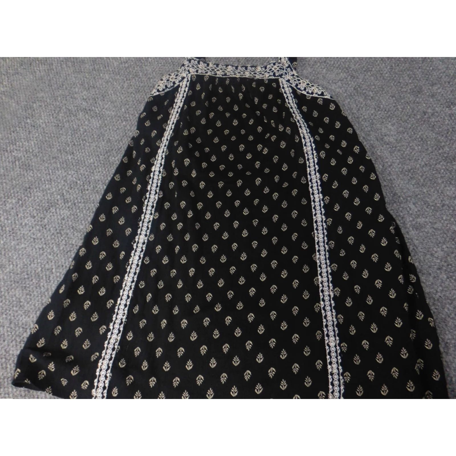 Old Navy Old Navy Womens Dress PS Black A-Line Floral Sleeveless Knee Length Petite Raglan Sleeve Casual Linen Lined Size S / US 4 / IT 40 - 2 Thumbnail