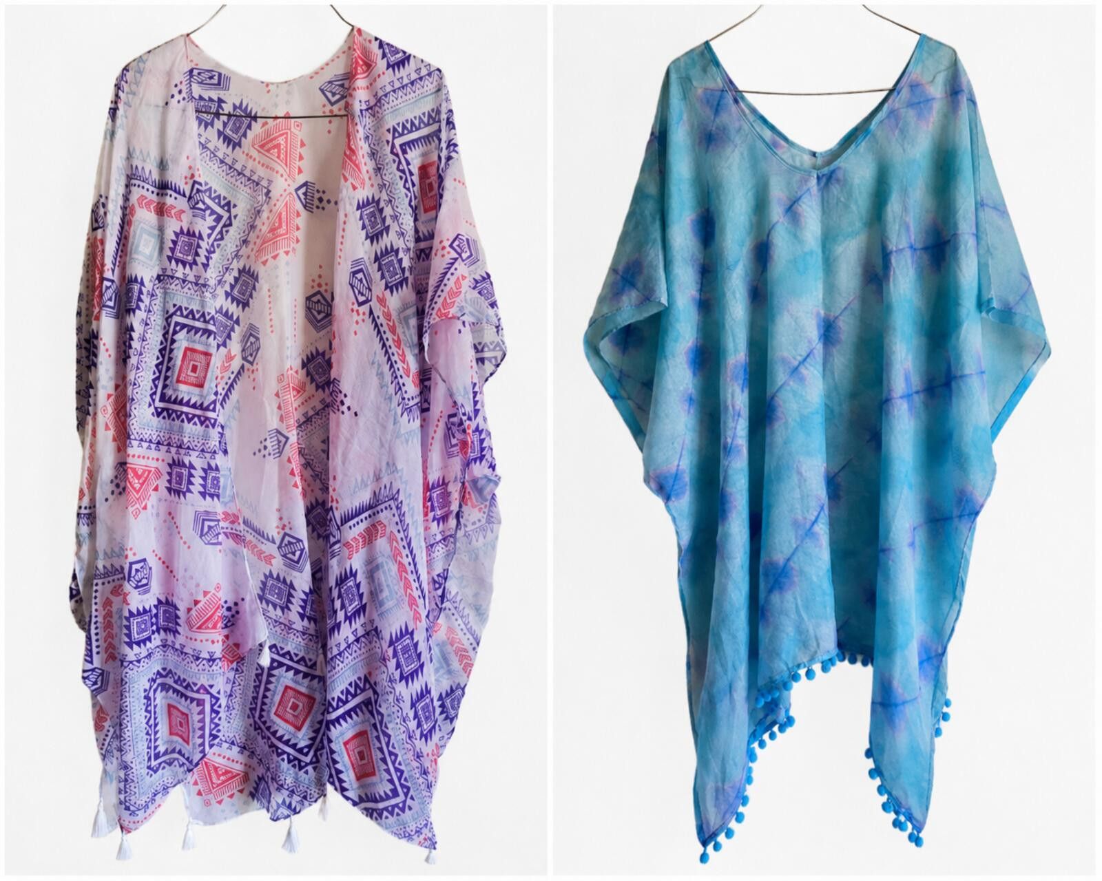 Other 2 Style Five Below Boho Print Kimono Cardigans Swim Cover Up Size ONE SIZE - 2 Thumbnail