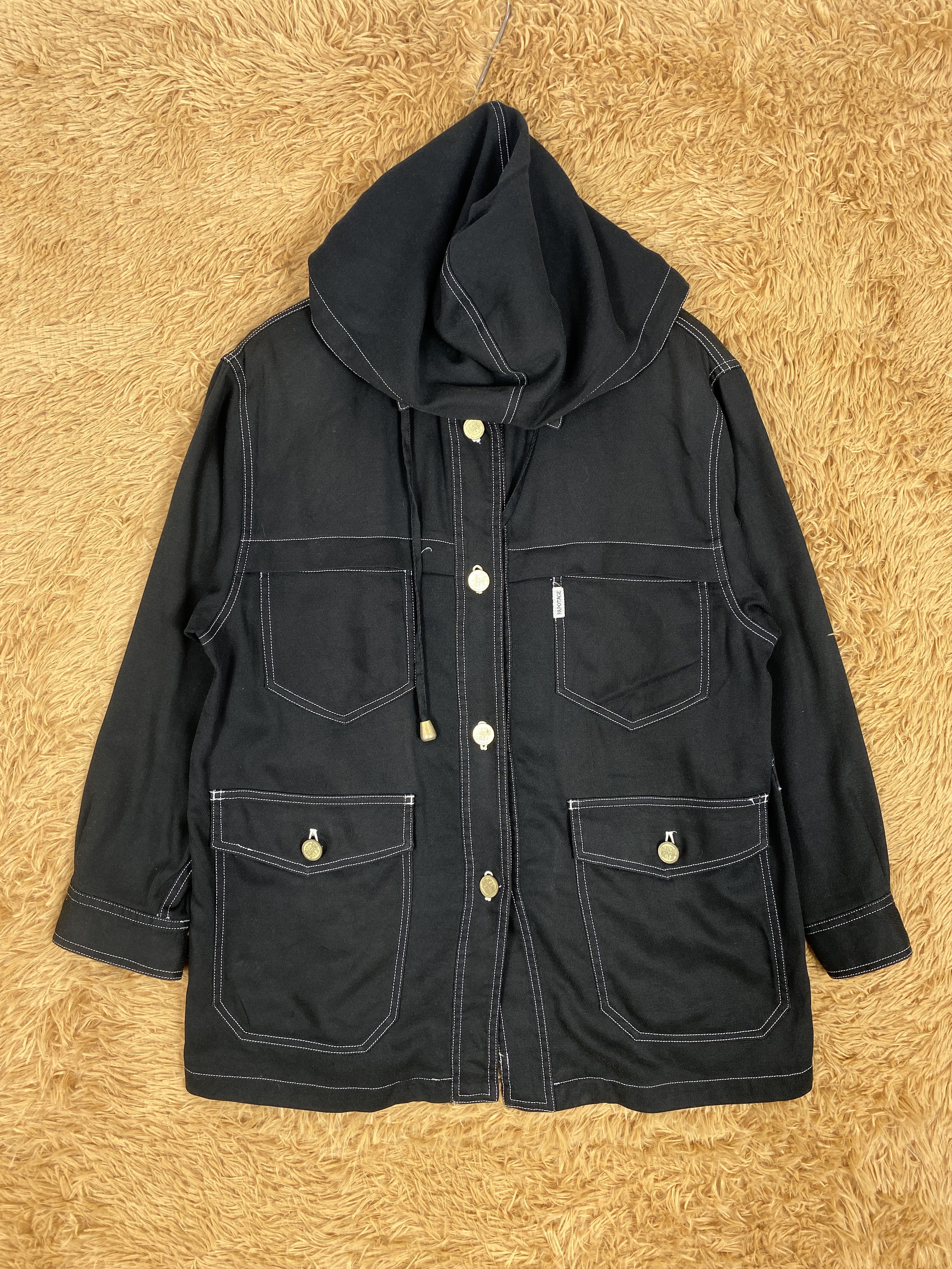 Vintage Papotage Multipocket Hoodie Button Jacket PJ2440
