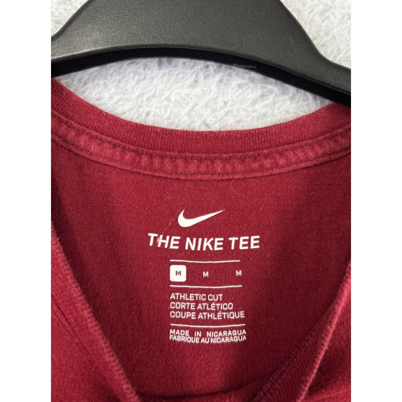 Nike Nike Shirt Mens Medium Red Swoosh Short Sleeve Crew Neck Cotton Blend Athletic - Logo, Outdoor, Sports, Retro - Nike Mens M Red Shirt Size US M / EU 48-50 / 2 - 4 Thumbnail