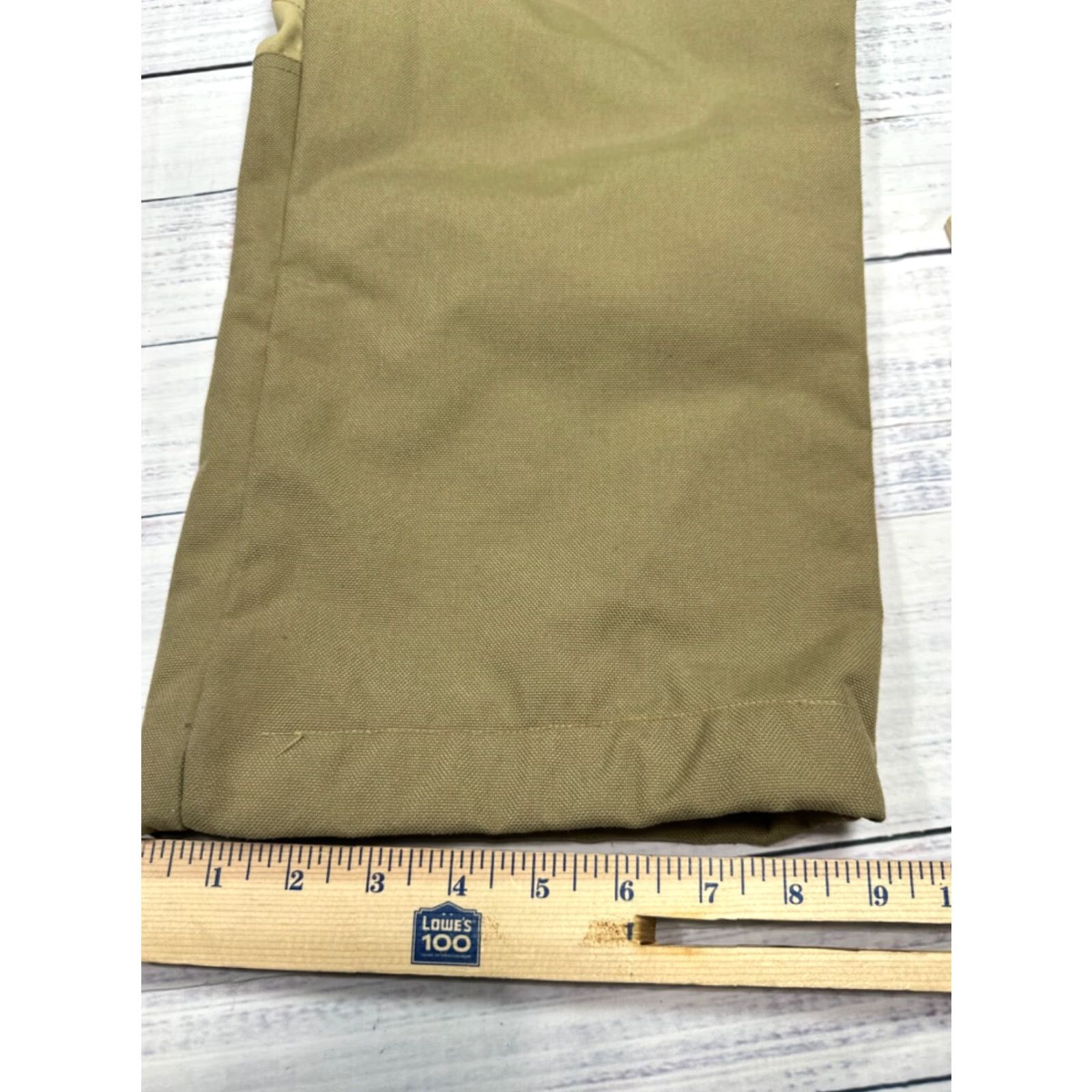 Vintage L.L. Bean Womens Pants Plus 20 Beige Nylon Hunting Fishing Reinforced Pockets Chino Shirt Size 42" / US 20 - 3 Thumbnail