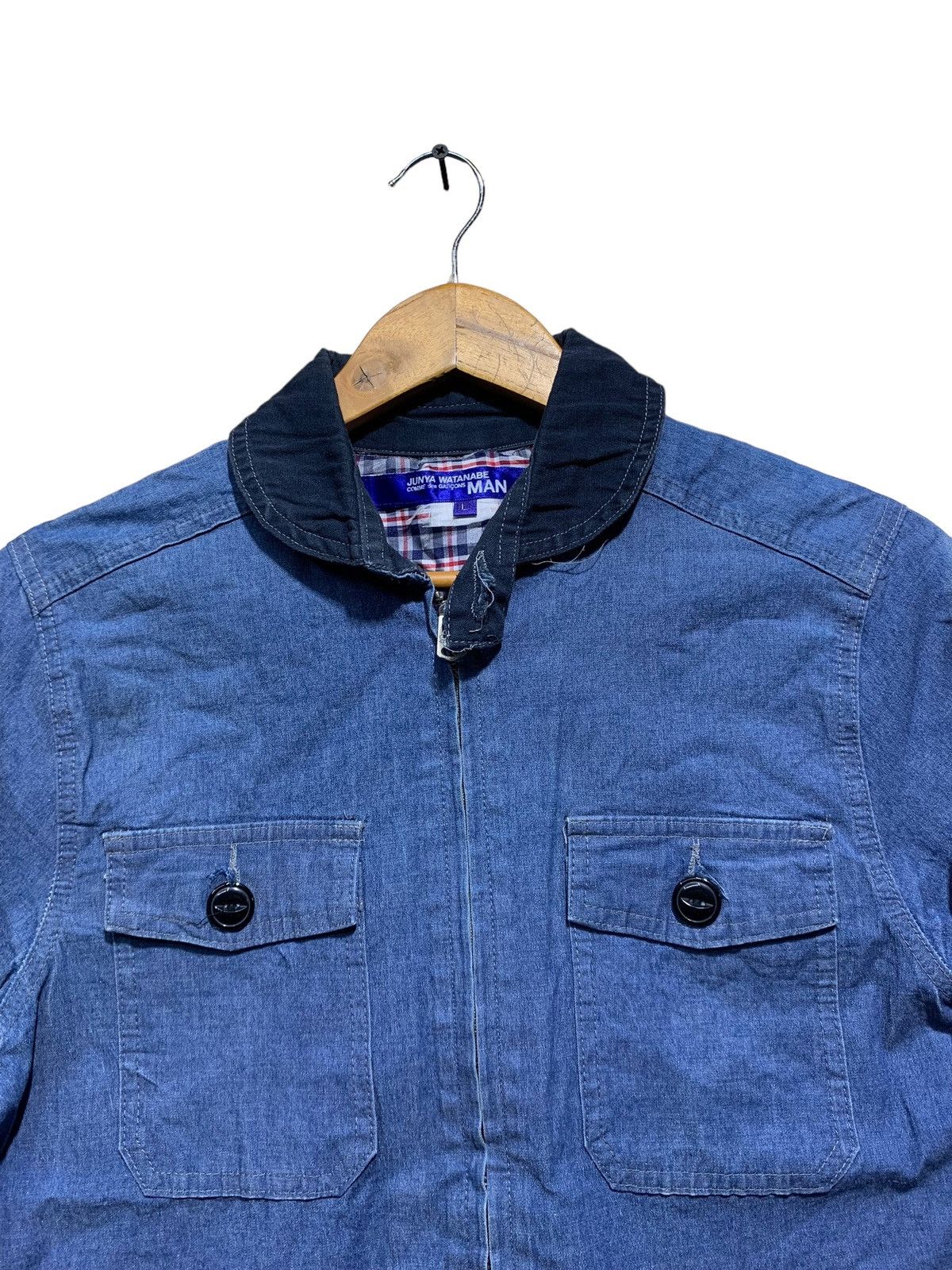 MAN CdG DENIM ZIPPER JACKETS