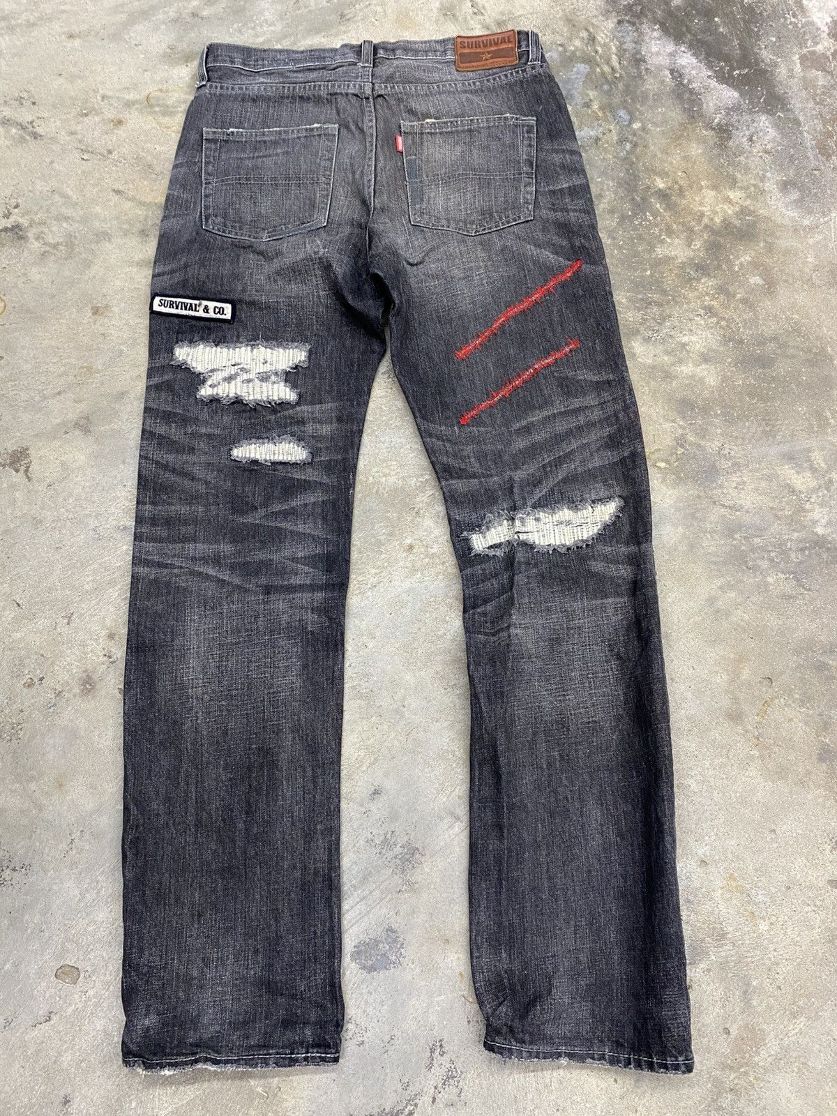 If Six Was Nine × Le Grande Bleu (L.G.B.) 💥bindding offer💥 japan grunge distress violent survival pant Size US 32 / EU 48 - 3 Thumbnail