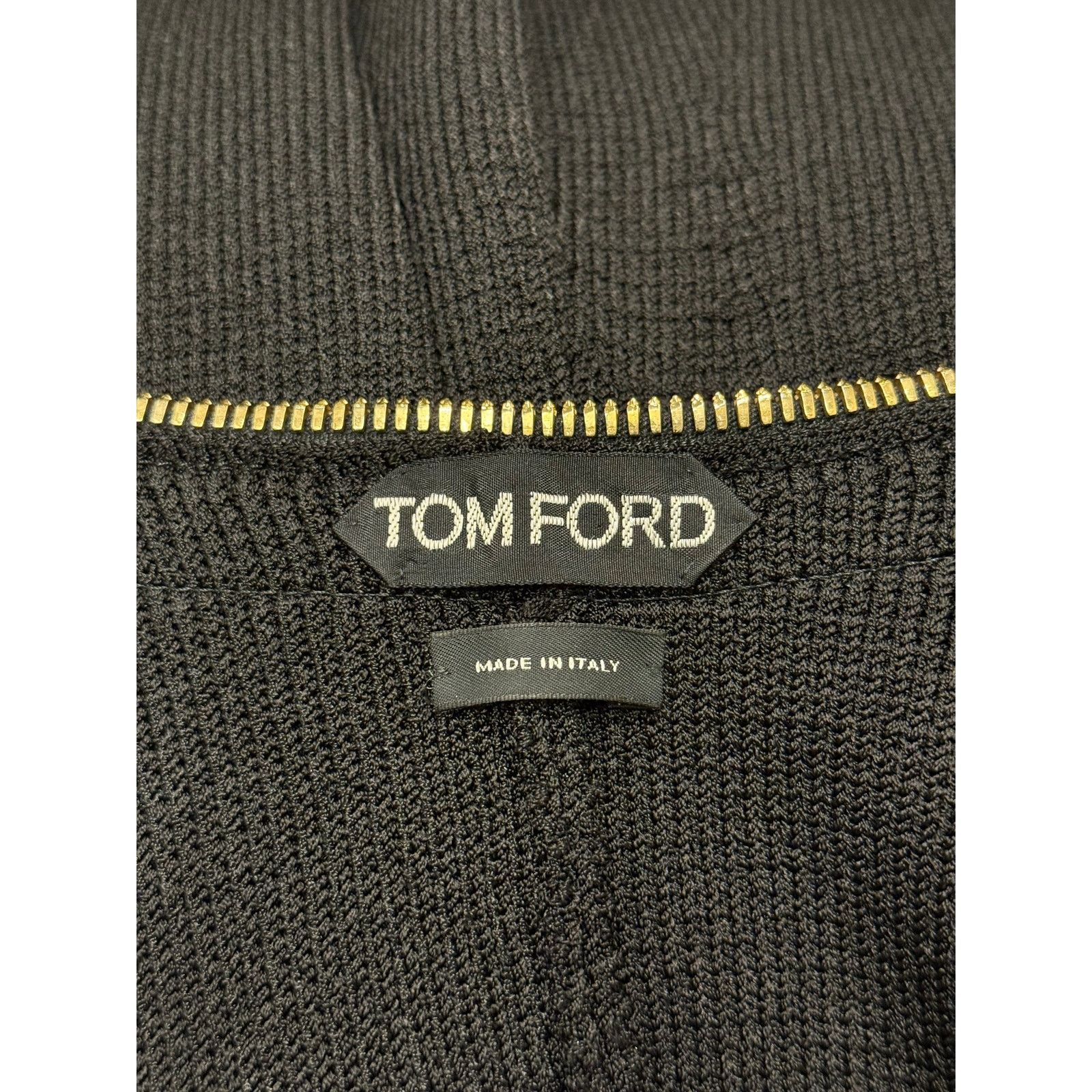 Tom Ford Tom Ford black zip knit and leather pencil skirt set Size S / US 4 / IT 40 - 11 Thumbnail