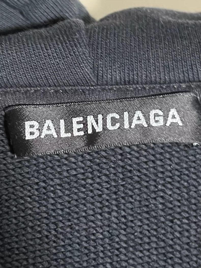 Balenciaga Balenciaga Black and yellow buckle logo hooded sweatshirt Size US S / EU 44-46 / 1 - 5 Thumbnail