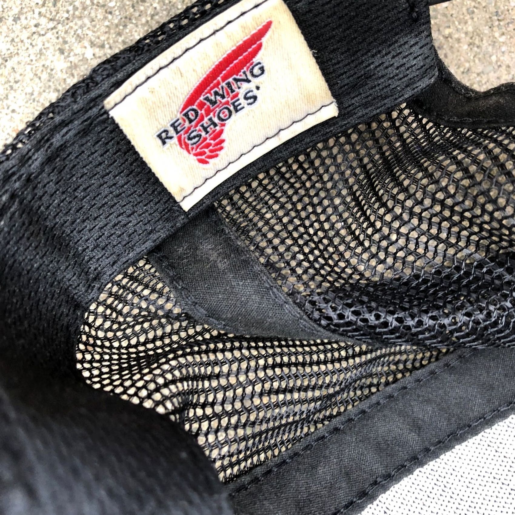 Red Wing VINTAGE RED WING SHOES Trucker Hat Men Black One Size Adjustable Cap Snapback Cap Worn Size ONE SIZE - 4 Thumbnail